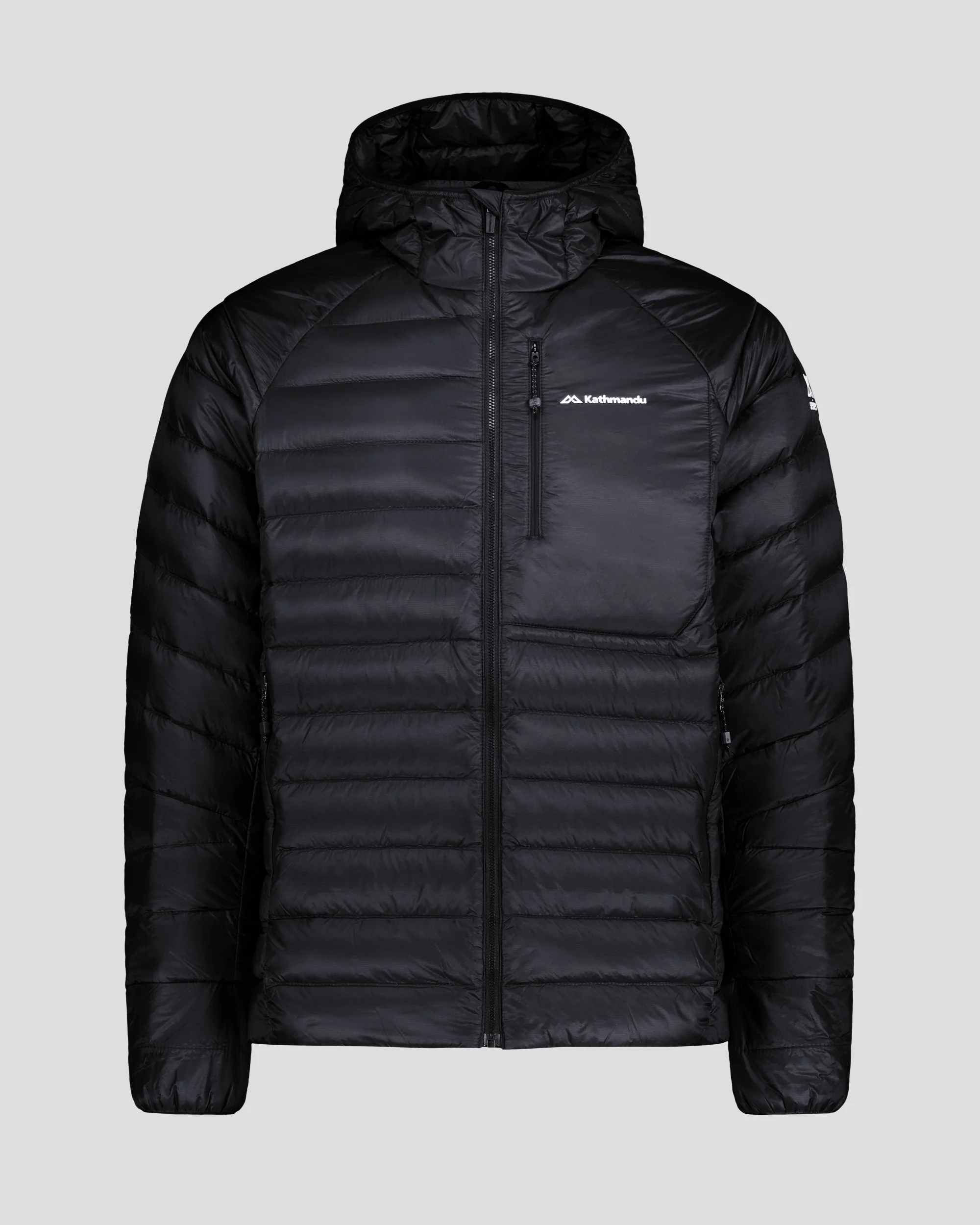 Men's XT Series Cordura LT Down Hooded Jacket - Black Stingray - Image 6
