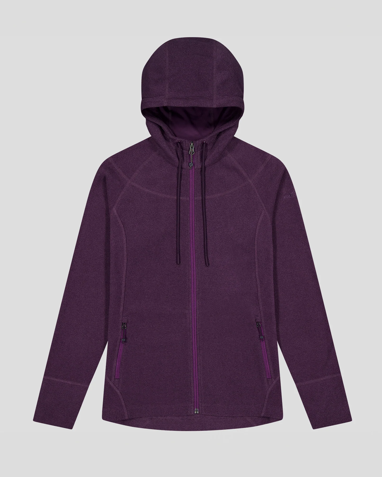 Women's Mt Aspiring Hooded Fleece Jacket - Jam - Image 5