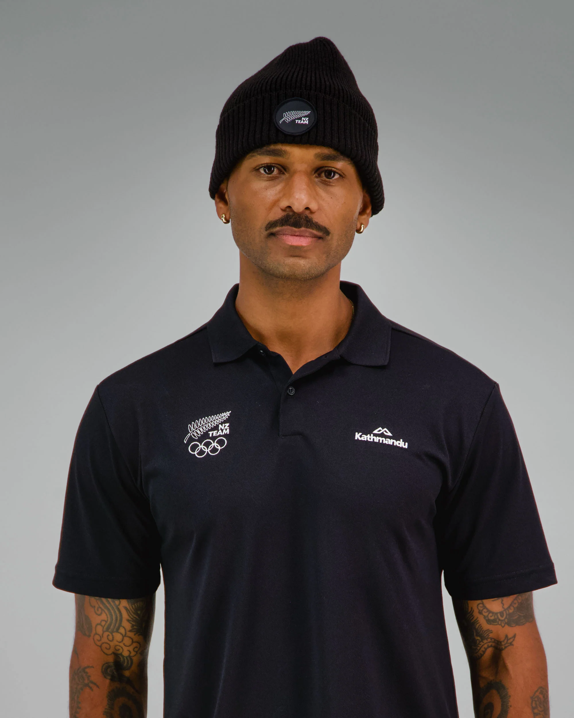 Badge Beanie - SPT Black | New Zealand Team Supporters Collection