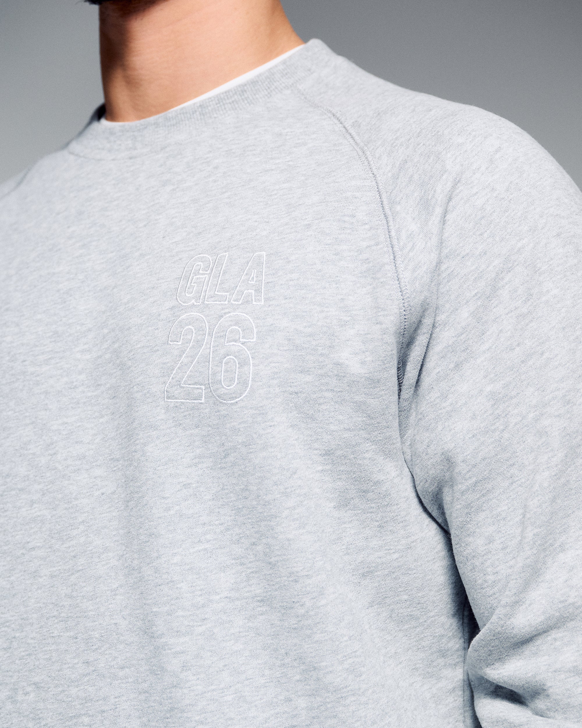 Men's Crew Sweatshirt - SPT Grey Marle | New Zealand Team Supporters Collection - Image 4
