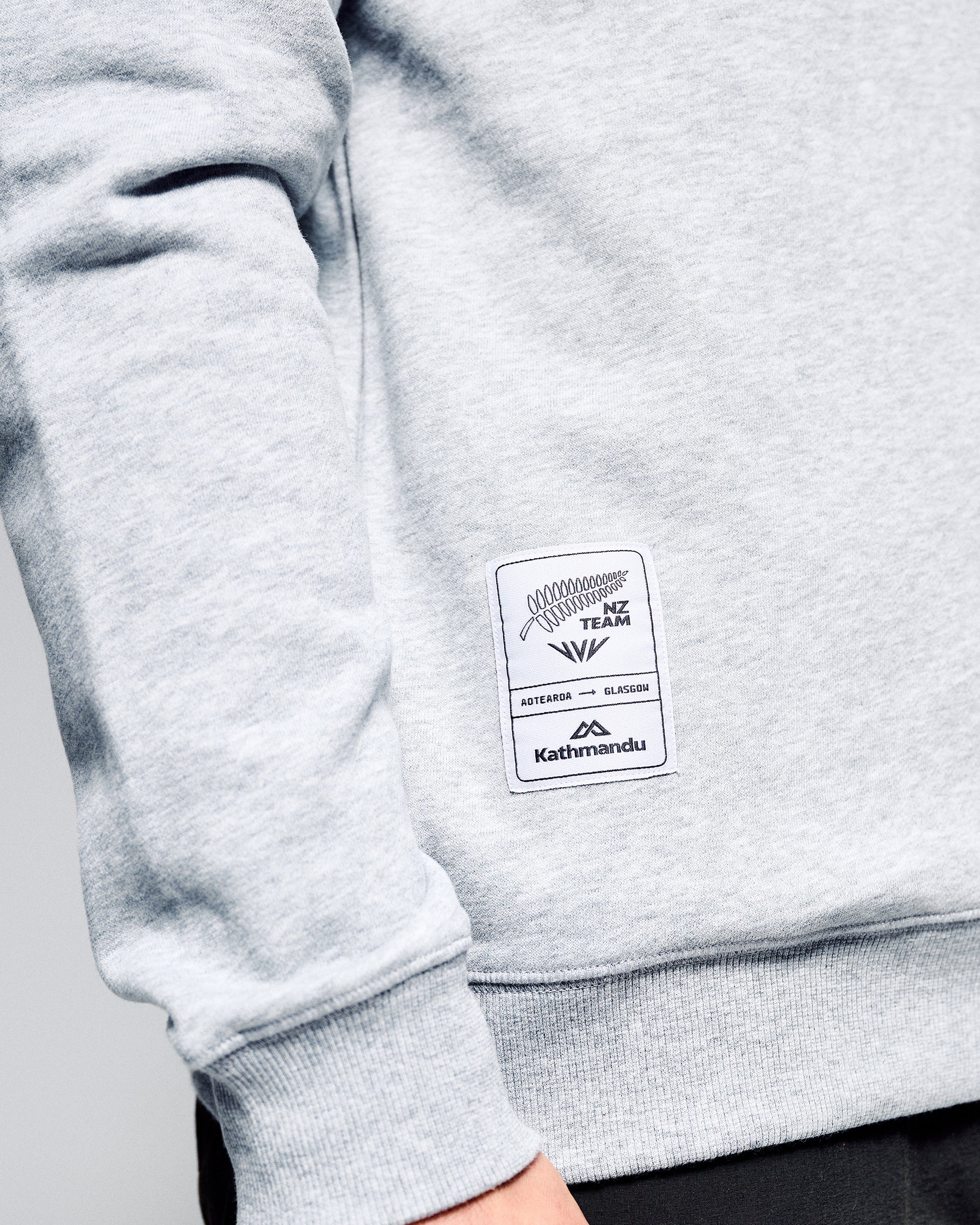Men's Crew Sweatshirt - SPT Grey Marle | New Zealand Team Supporters Collection - Image 6