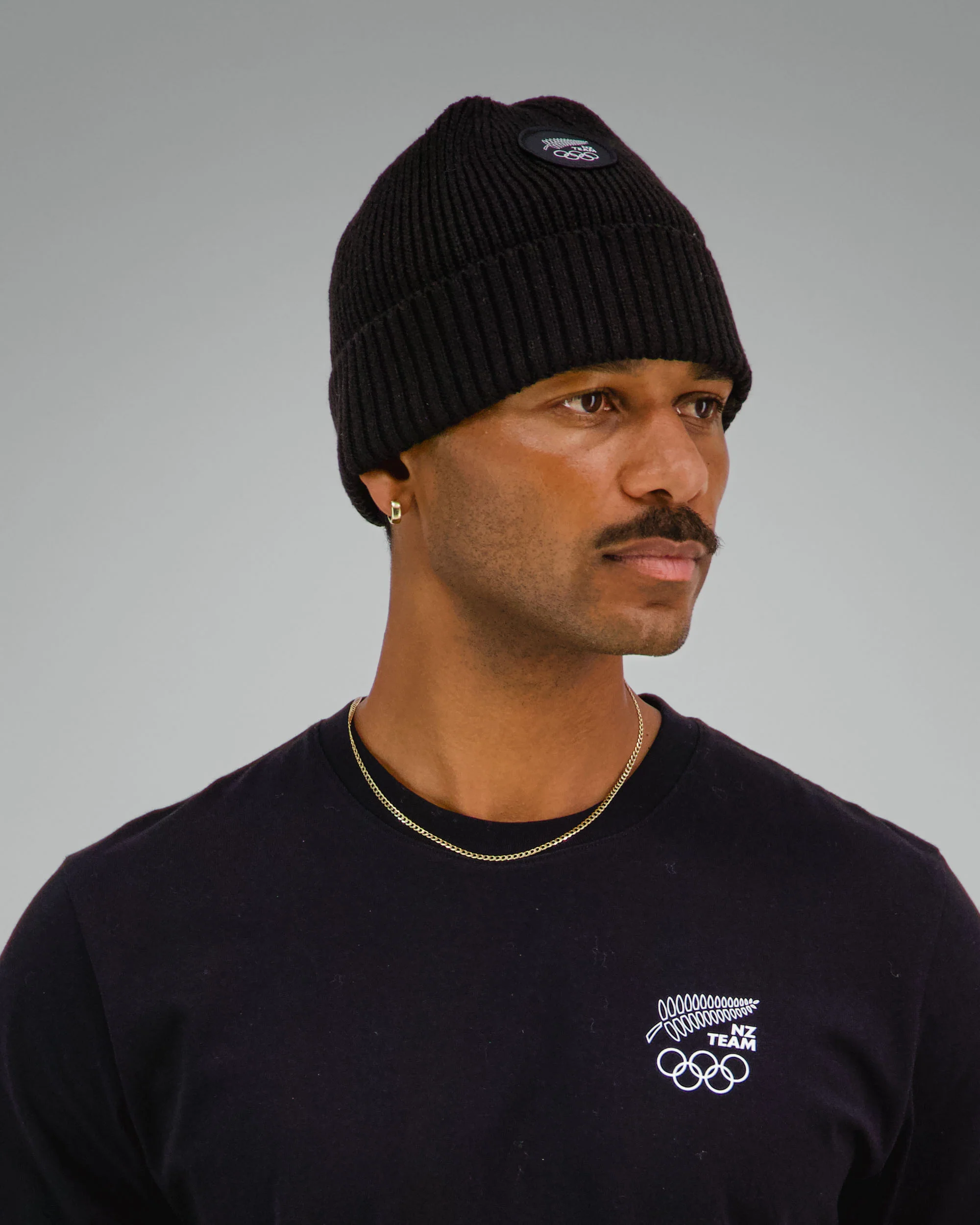 Badge Beanie - Black Replica | New Zealand Team Replica Collection