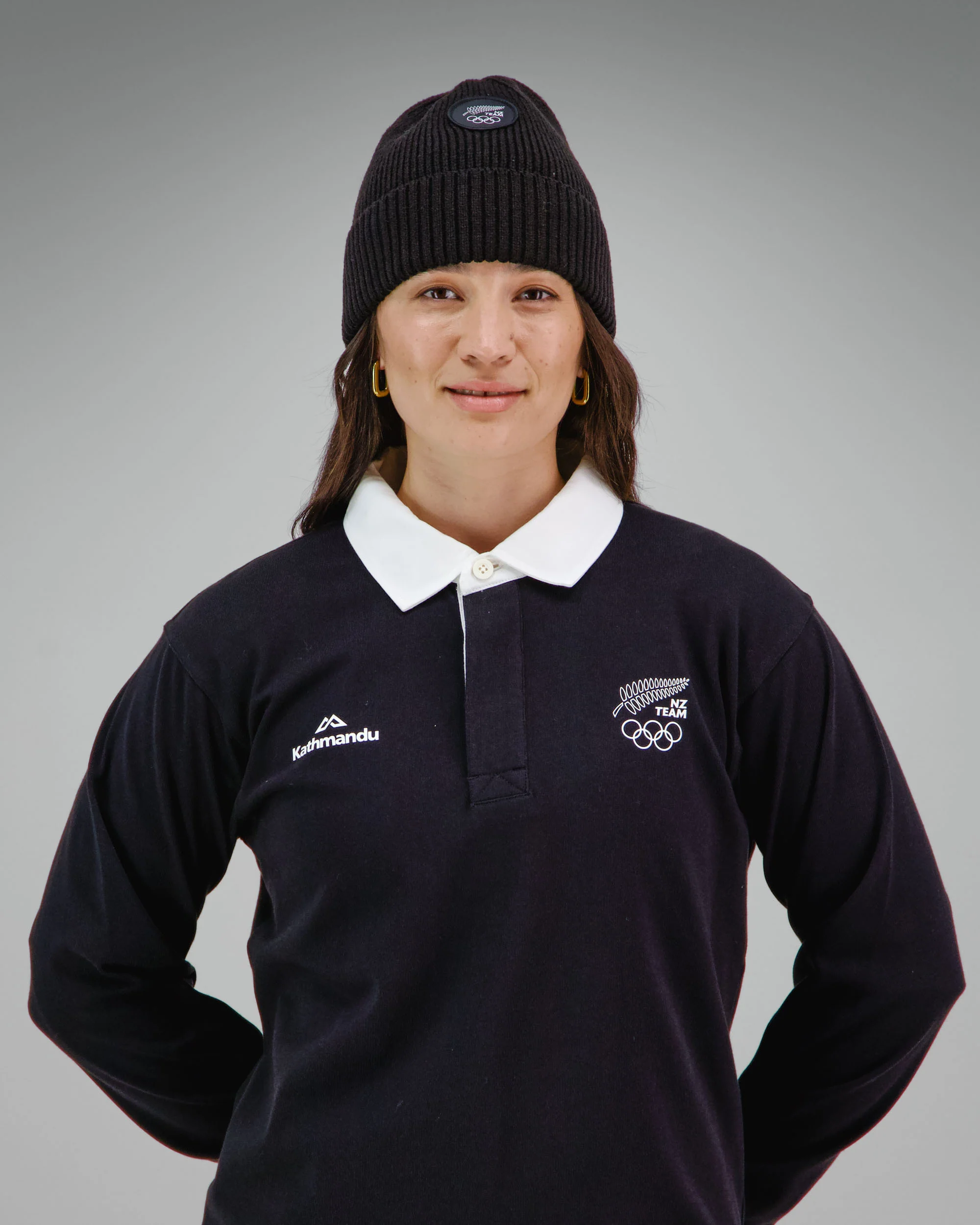 Badge Beanie - Black Replica | New Zealand Team Replica Collection - Image 2