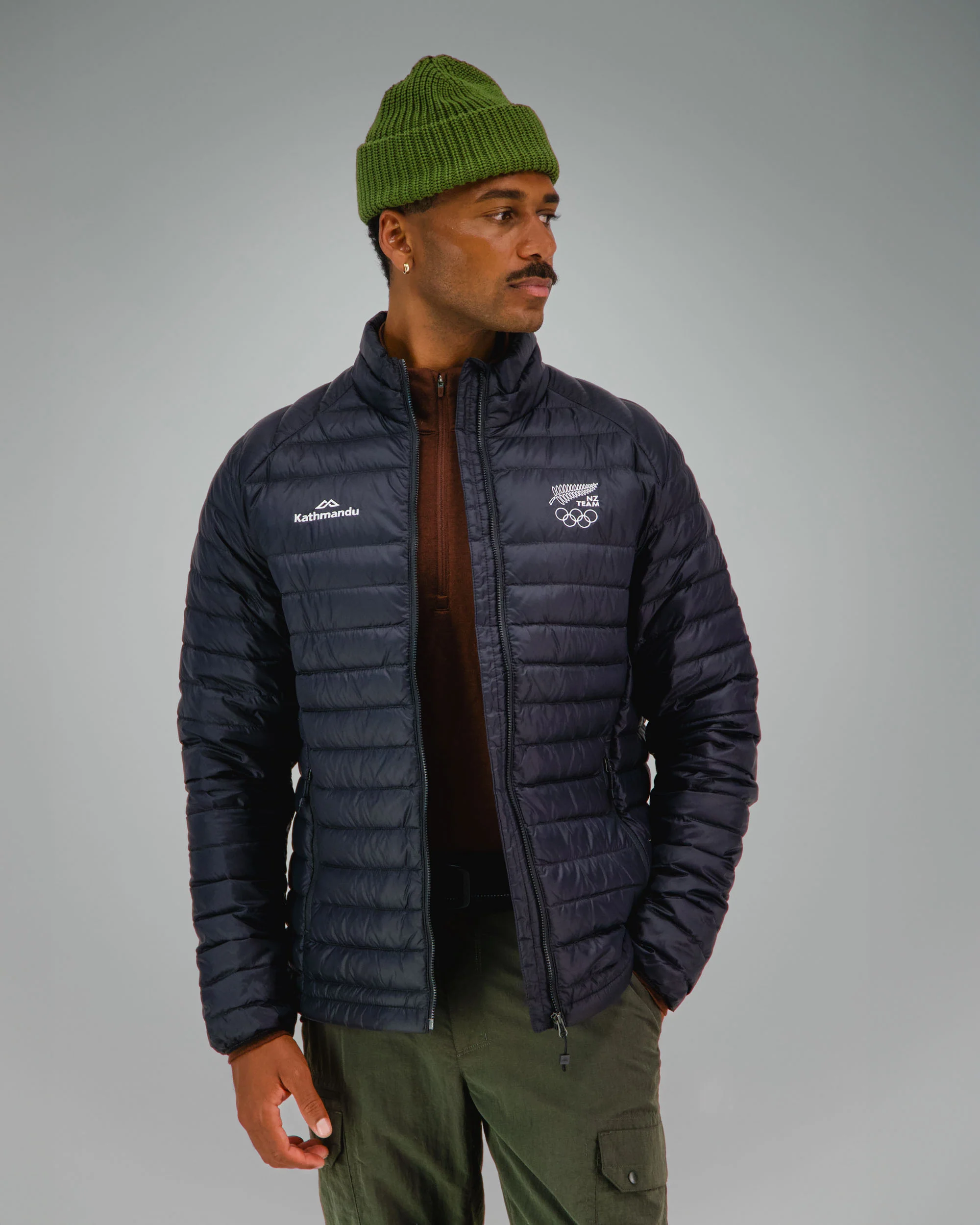 Men's Heli Down Jacket - Black Replica | New Zealand Team Replica Collection