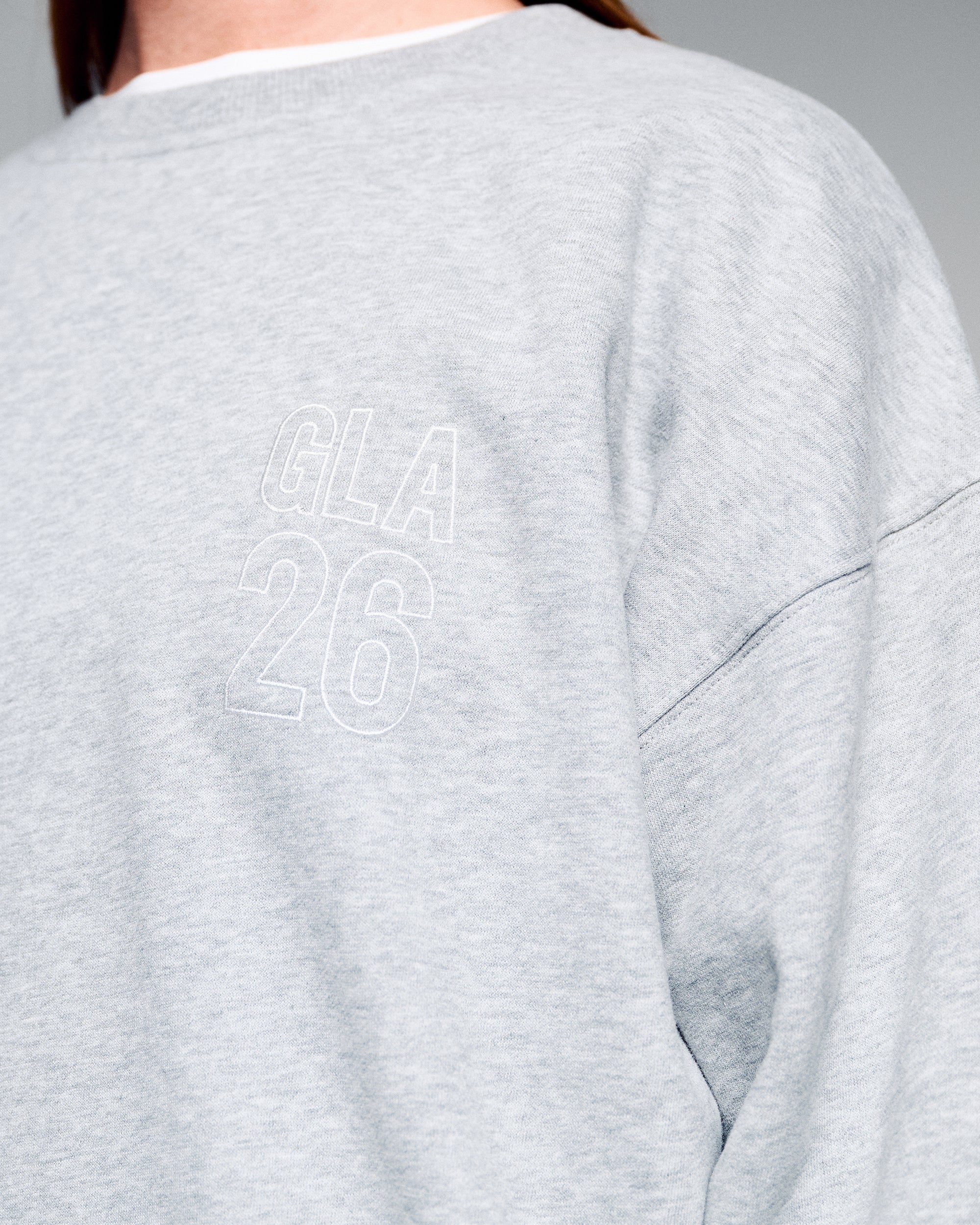 Women's Crew Sweatshirt - SPT Grey Marle | New Zealand Team Supporters Collection - Image 5
