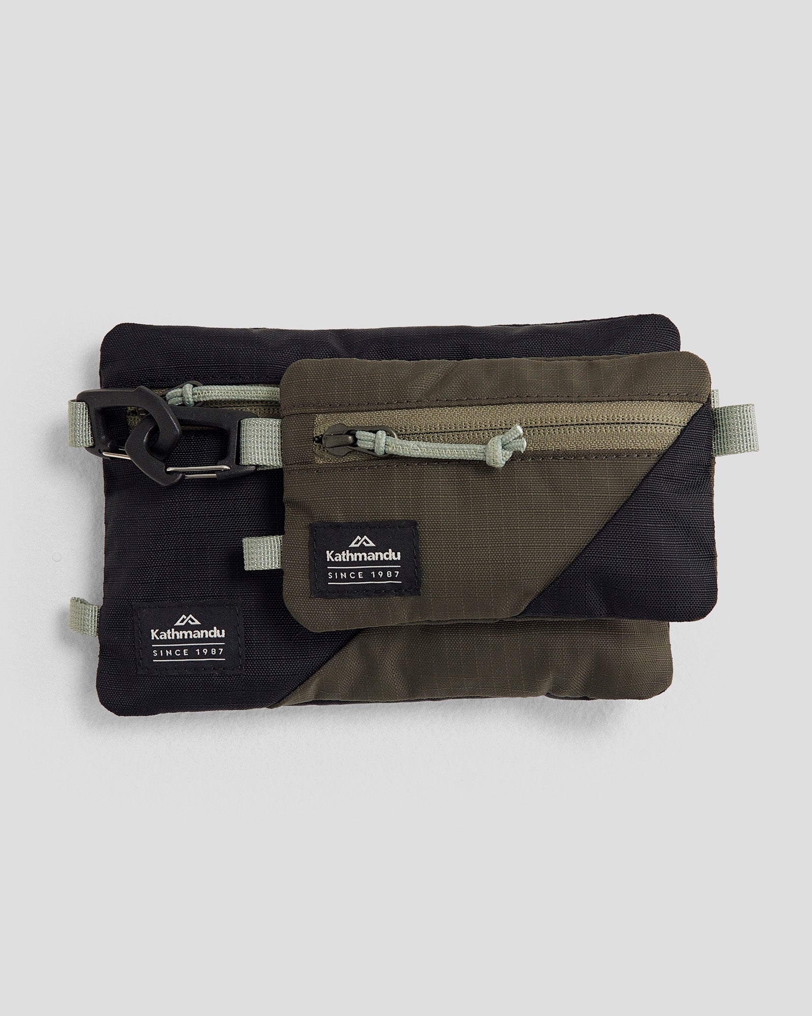 Travel Pouch - Two pack - Black Stingray/Dark Moss - Image 2