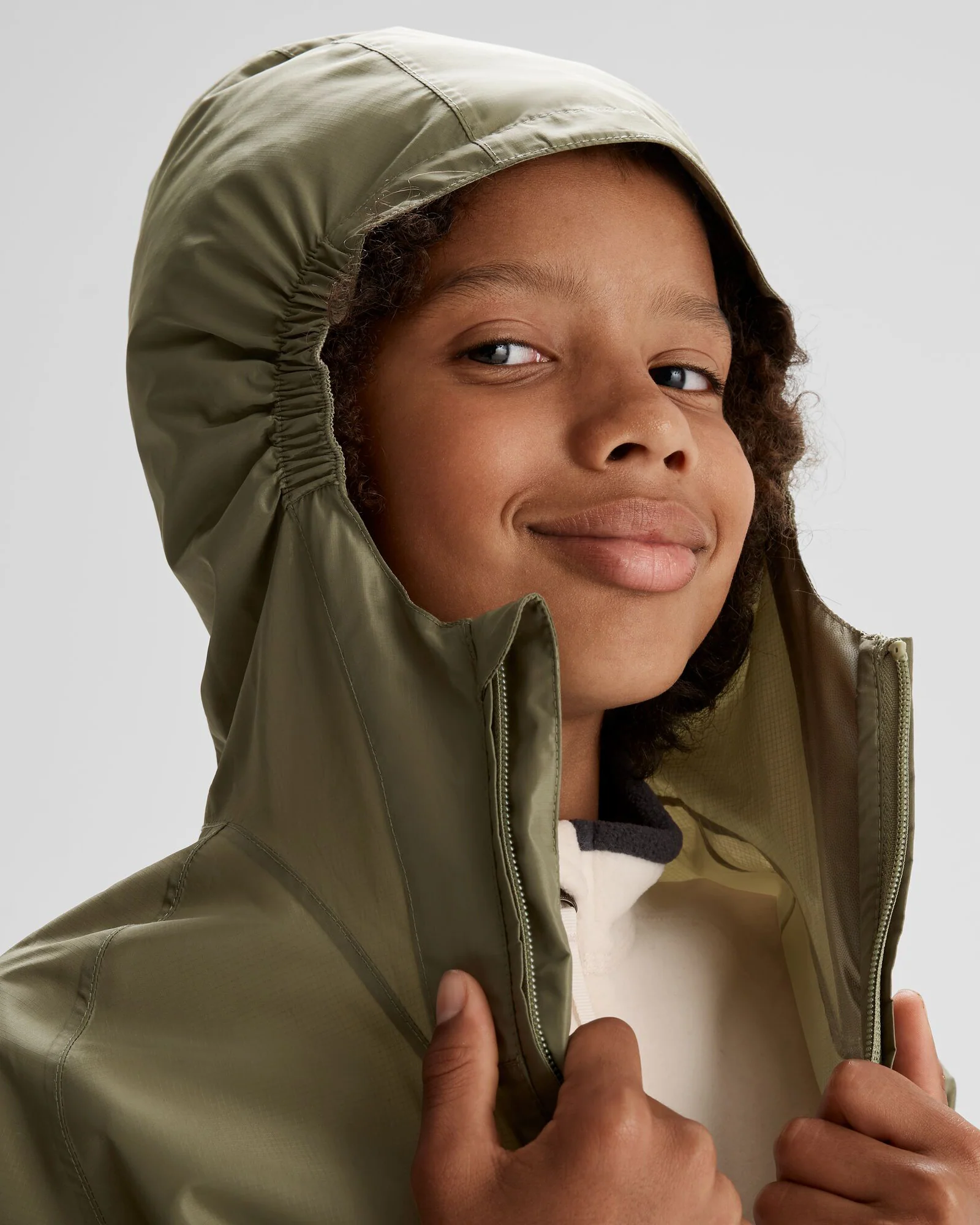 Youth Pocket-it 2-layer Rain Jacket - Beech - Image 5