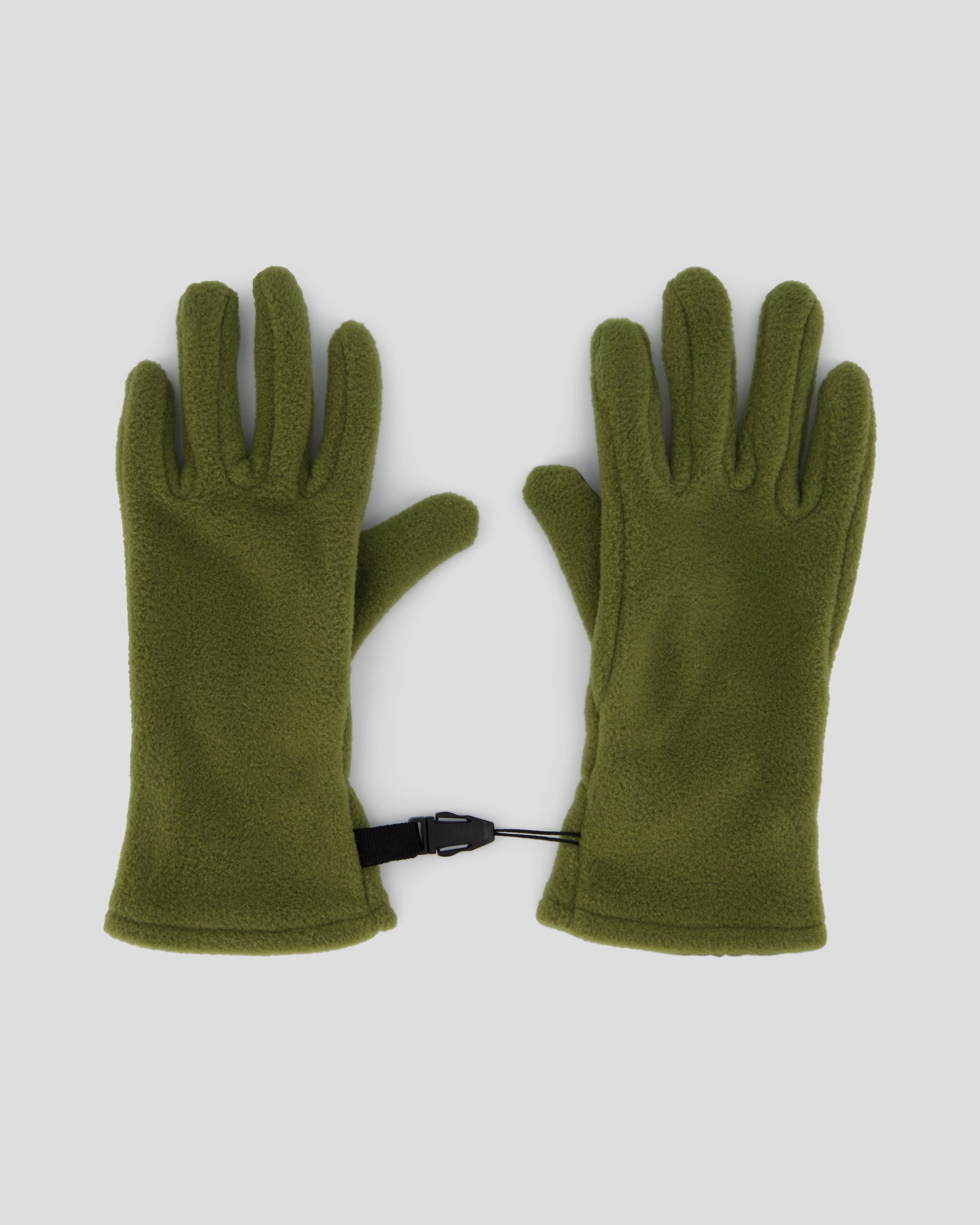 Kids' Ridge 100 Primaloft Fleece Gloves - Dark Fern - Image 4