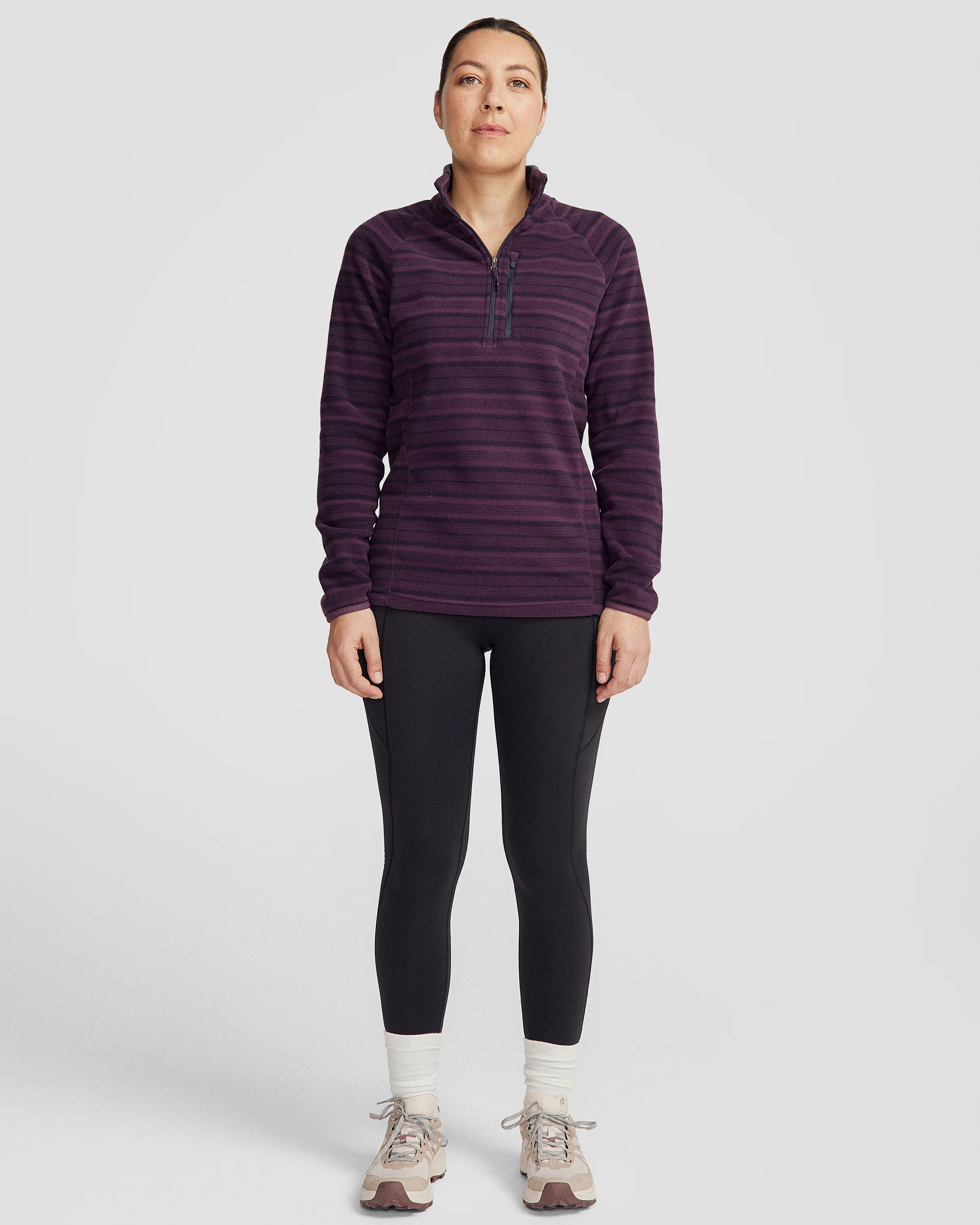 Women's Ridge 100 Primaloft Pullover - Jam Stripe - Image 2