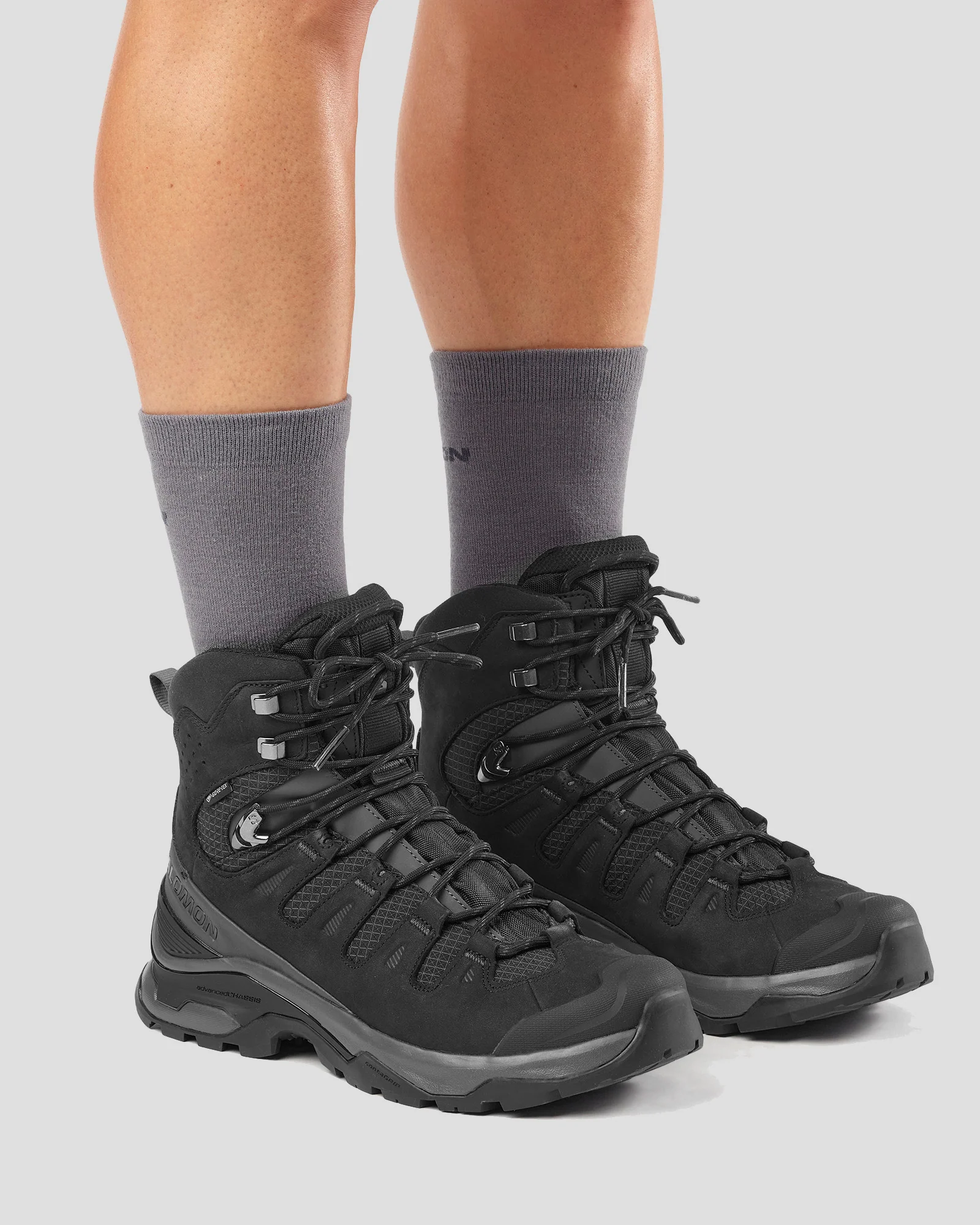 Men's Salomon Quest 5 GTX Boots - Asphalt / Black / Asphalt - Image 5