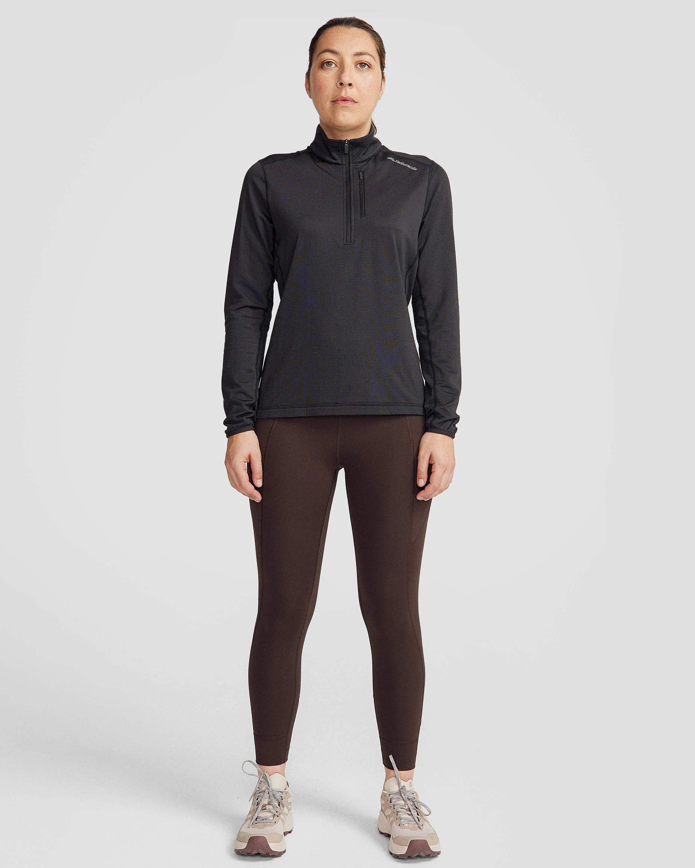 Women's Seeker Fleece ¼ Zip Pullover - Black Stingray - Image 2