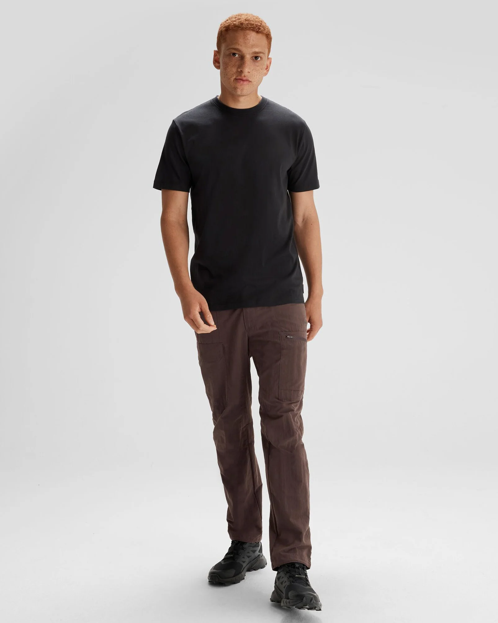 Men's Solid Organic Cotton T-shirt - Black Stingray - Image 2