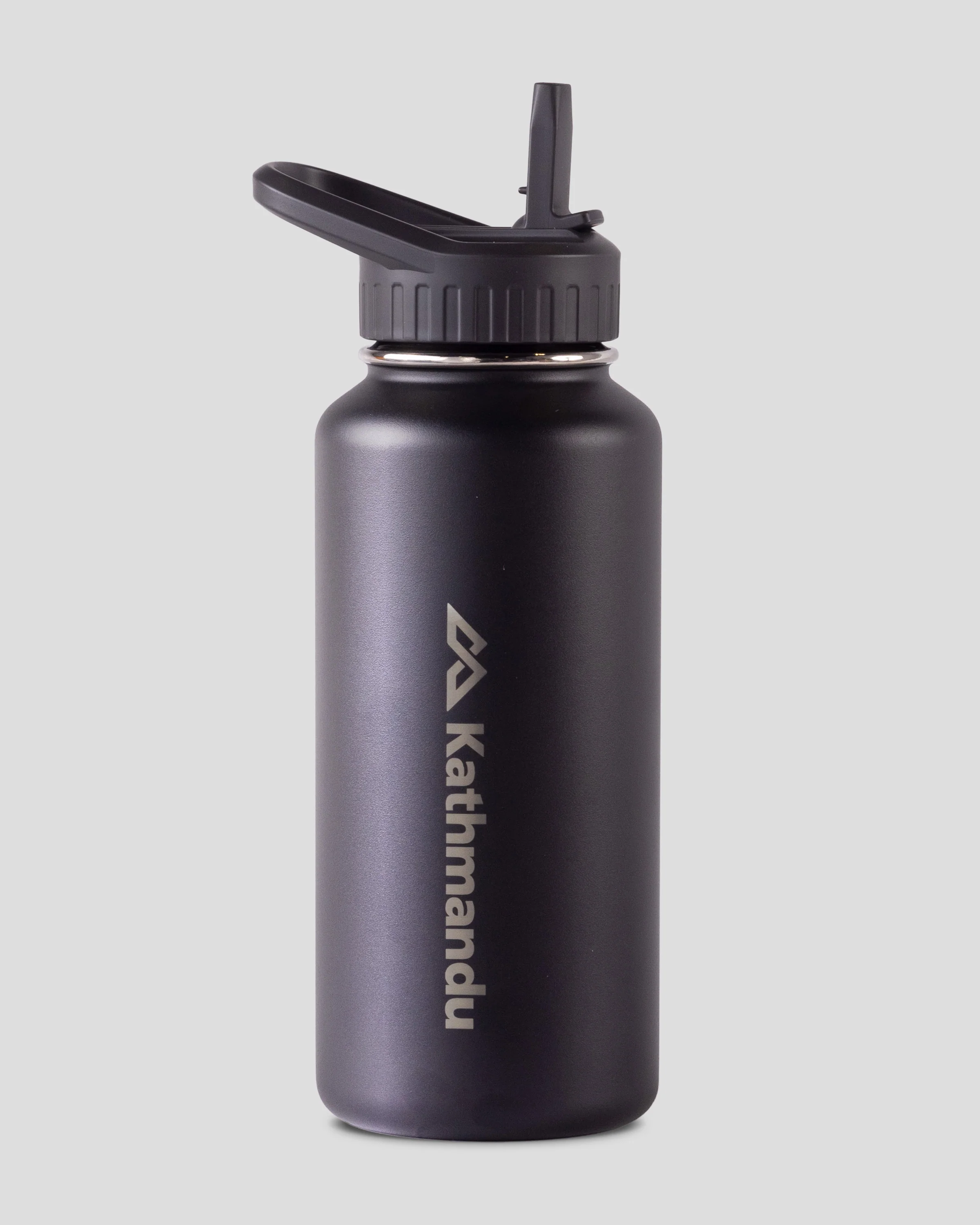 Straw Lid Insulated Bottle - 950 ml - Black Stingray