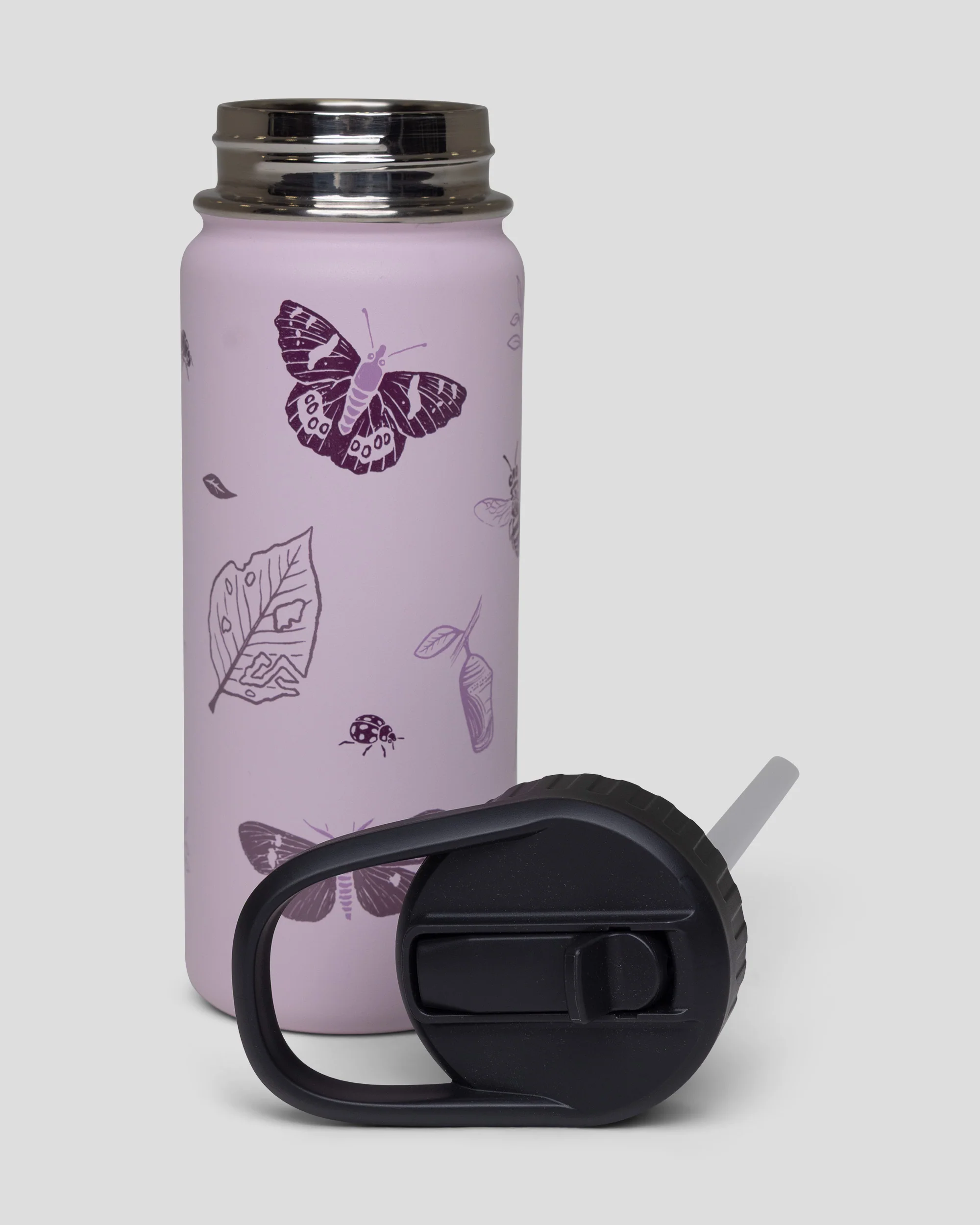 Kids' Straw Lid Insulated Bottle - 530 ml - Stardust - Image 4
