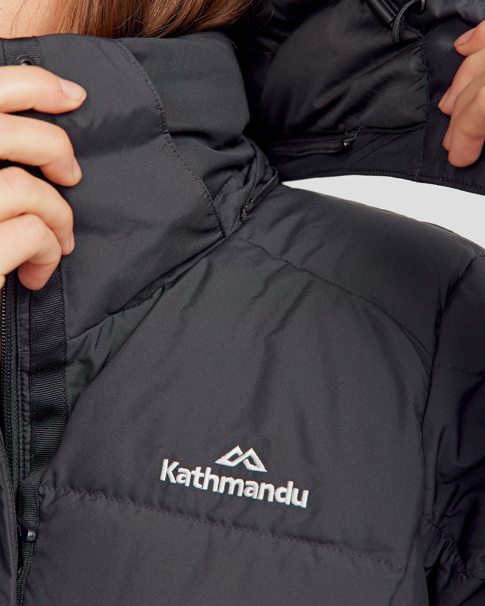 Women's Winterburn Hooded Down Jacket - Black - Image 4