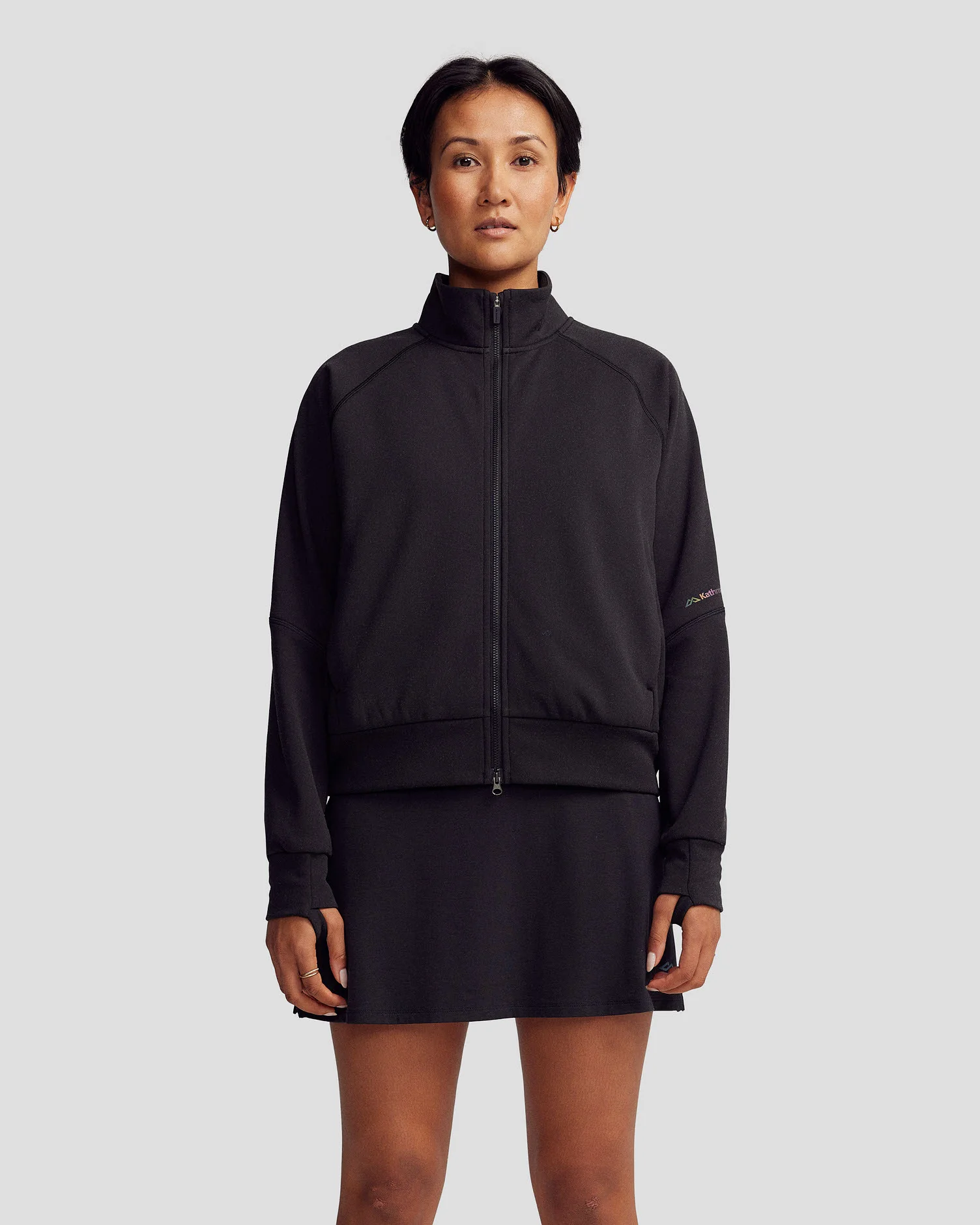 Women’s Anytime Bomber Jacket - Black Stingray - Image 2