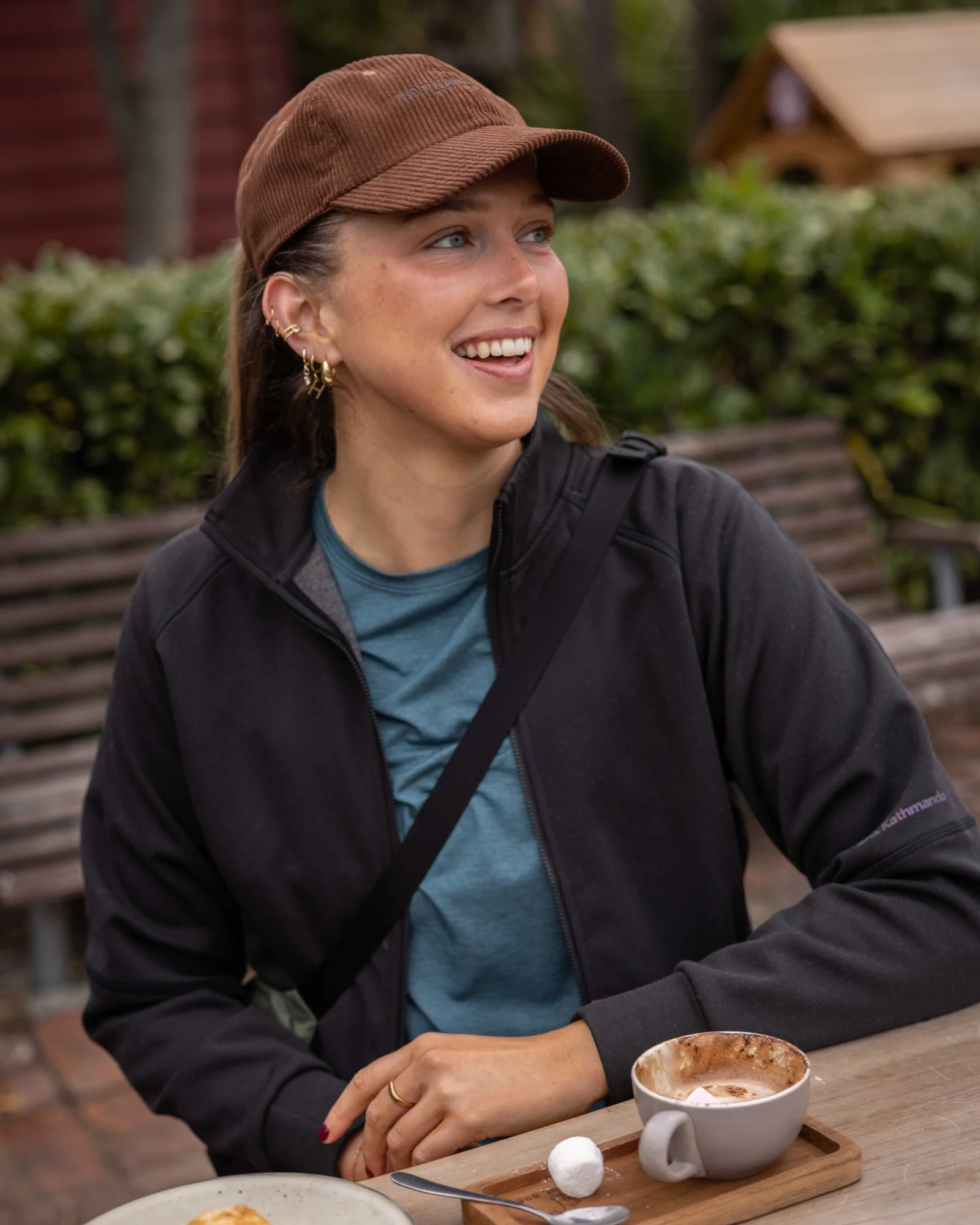Women’s Anytime Bomber Jacket - Black Stingray - Image 3
