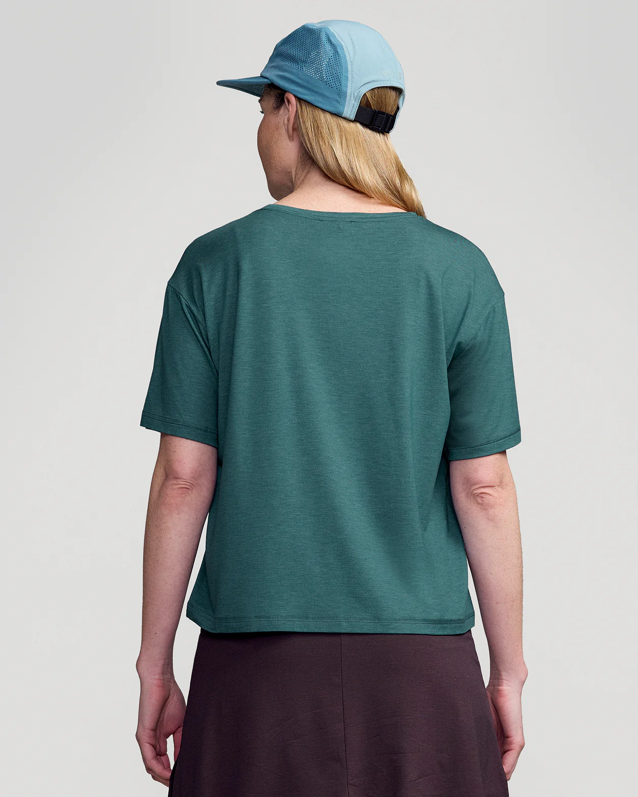 Women’s Anytime Boxy T - shirt - Deep Lagoon Marle - Image 2