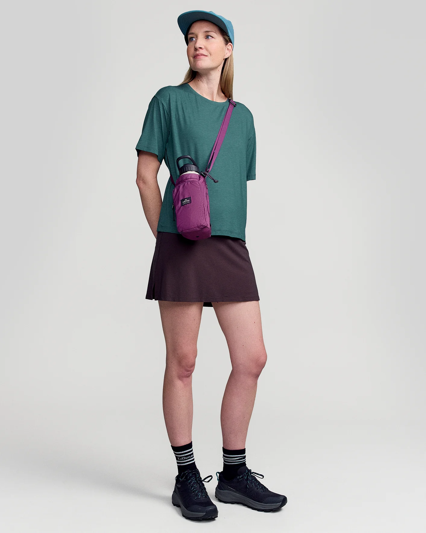 Women’s Anytime Boxy T - shirt - Deep Lagoon Marle - Image 3