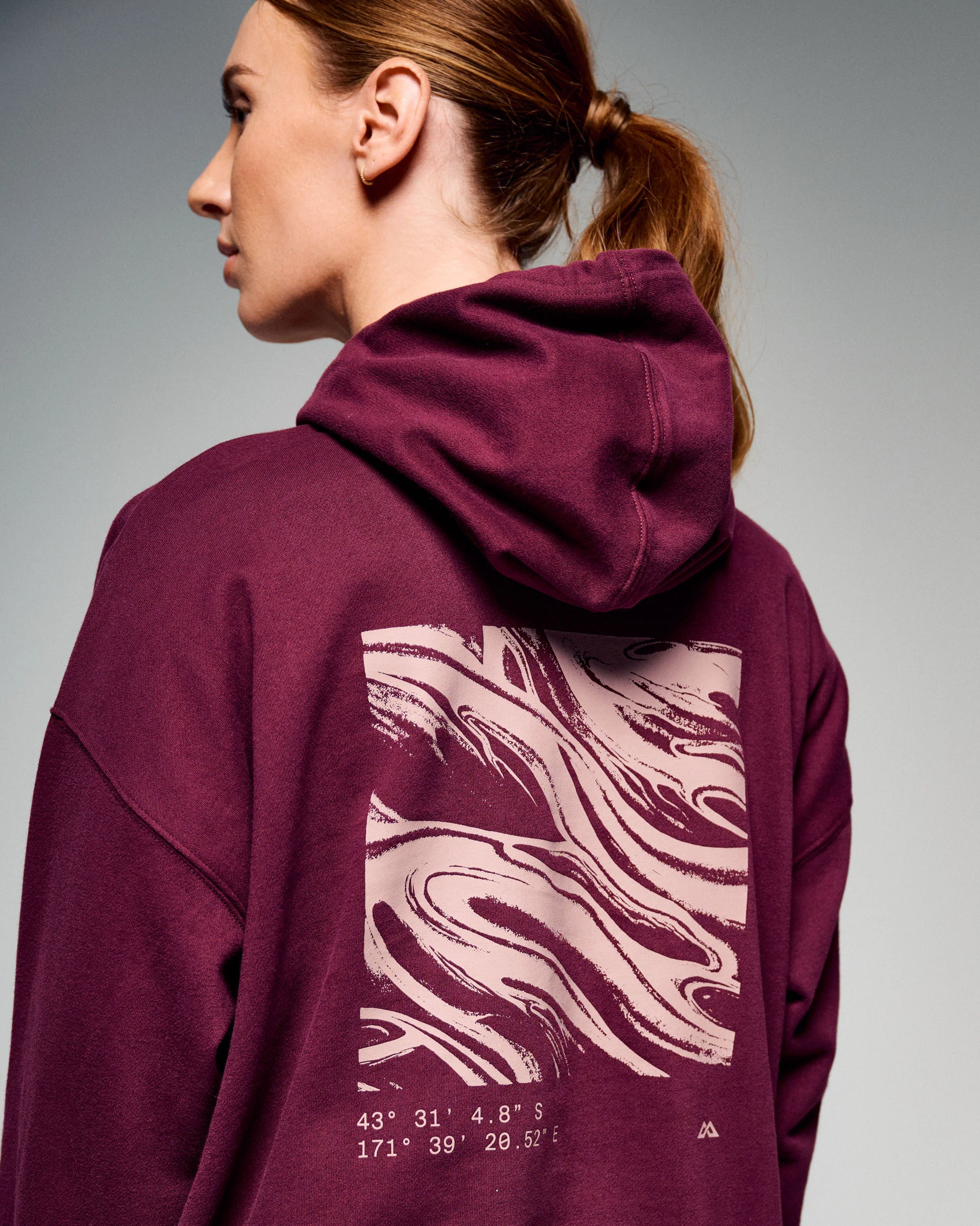 Women's Braided River Hoodie - Mulberry - Image 2