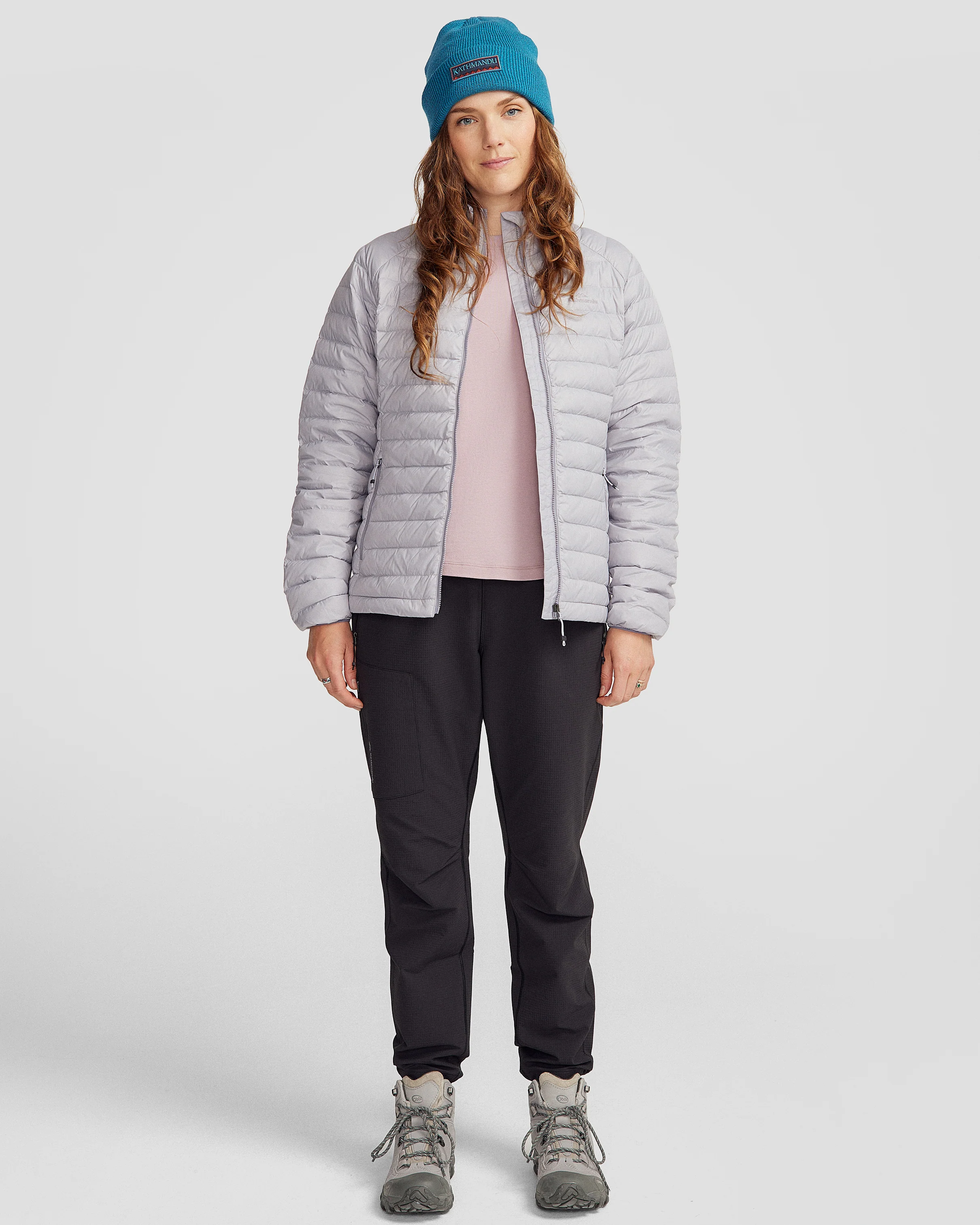 Women's Heli Down Jacket v4 - Light Haze - Image 3