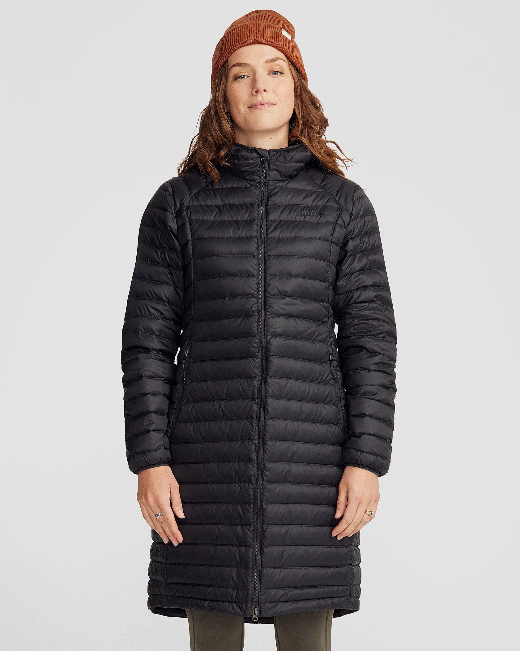 Women's Heli Down Parka Jacket- Black Stingray
