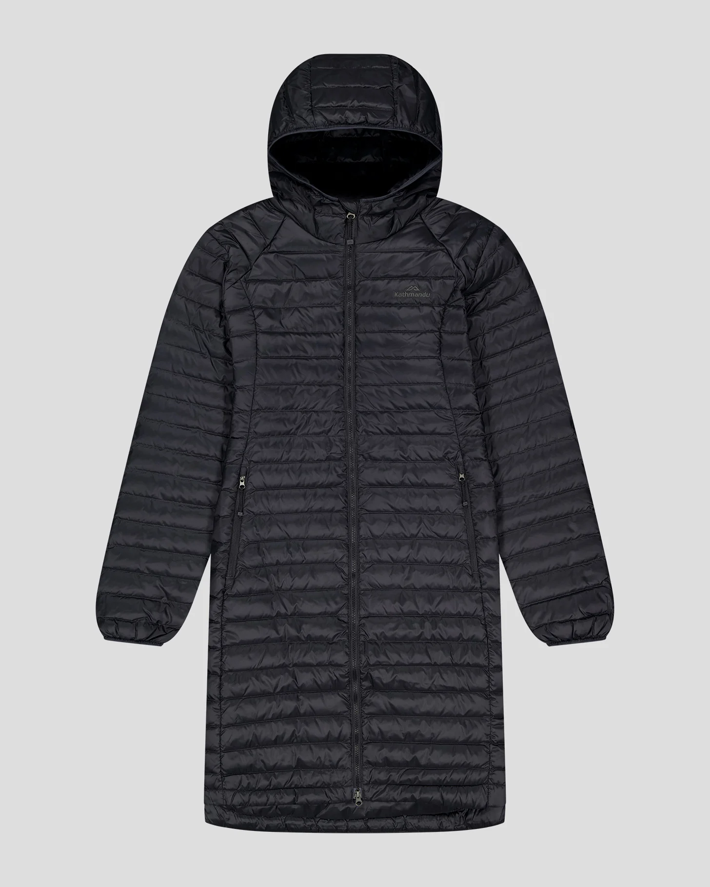 Women's Heli Down Parka Jacket- Black Stingray - Image 3