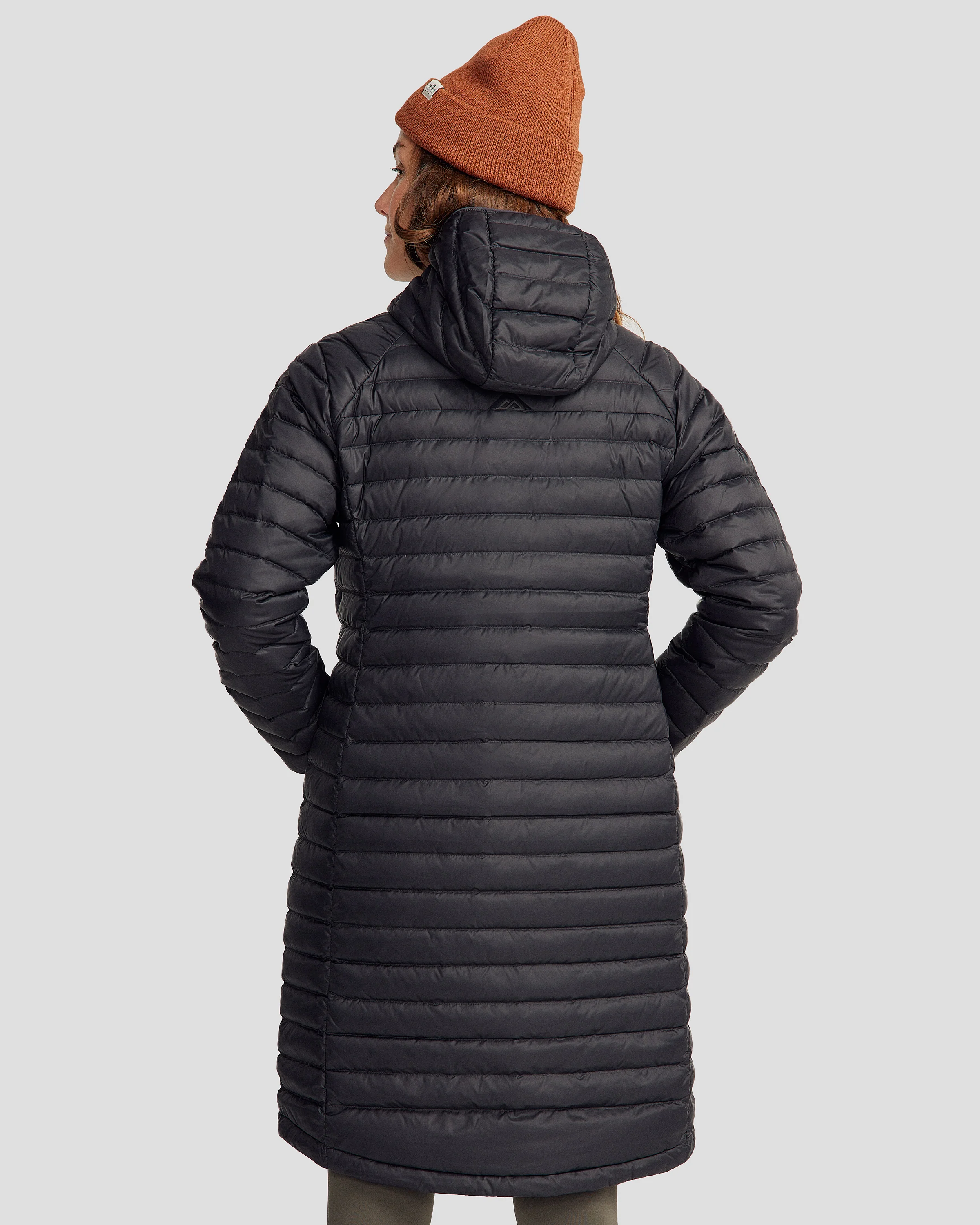 Women's Heli Down Parka Jacket- Black Stingray - Image 5