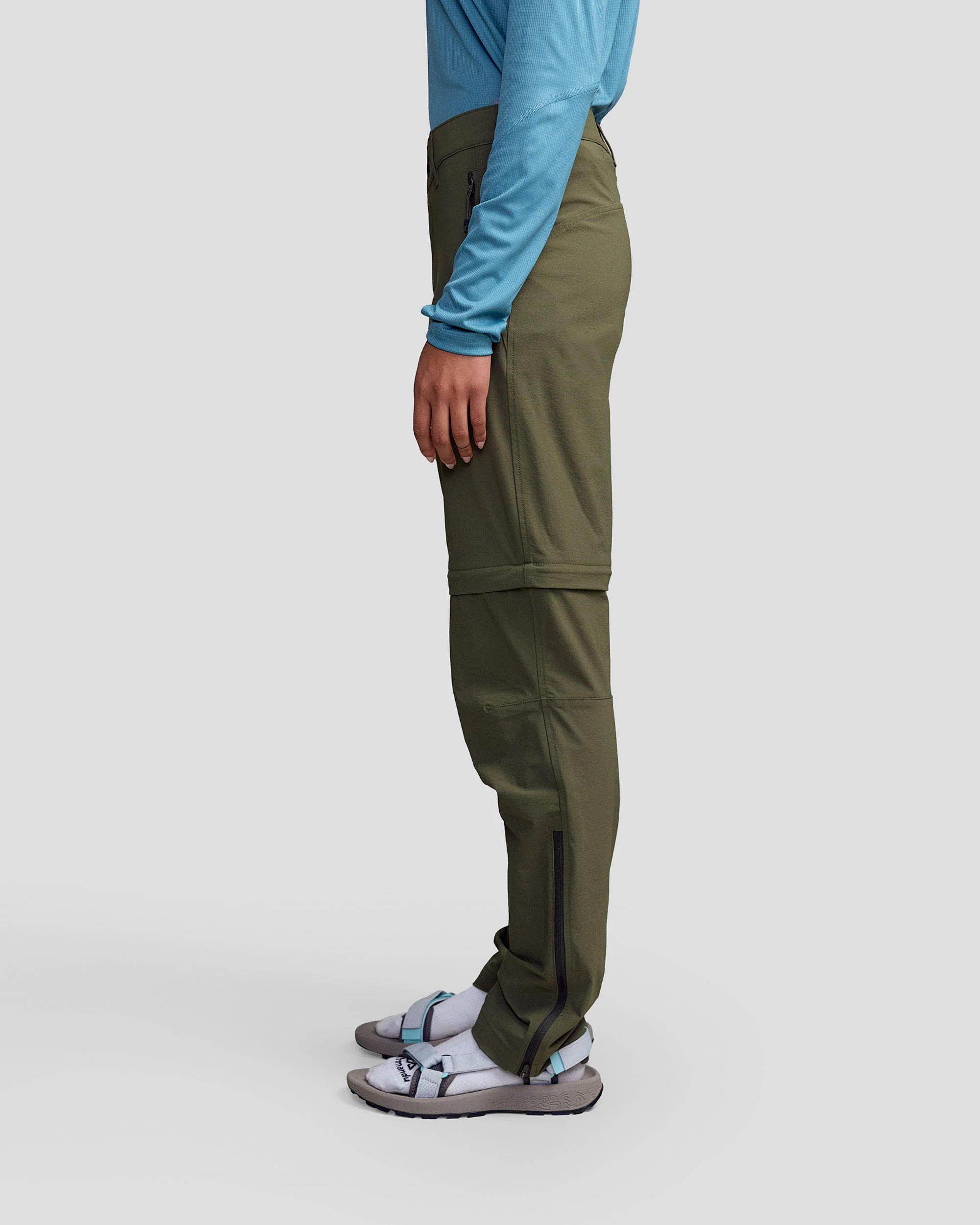 Women’s Ridge Convertible Pants - Light Moss - Image 3