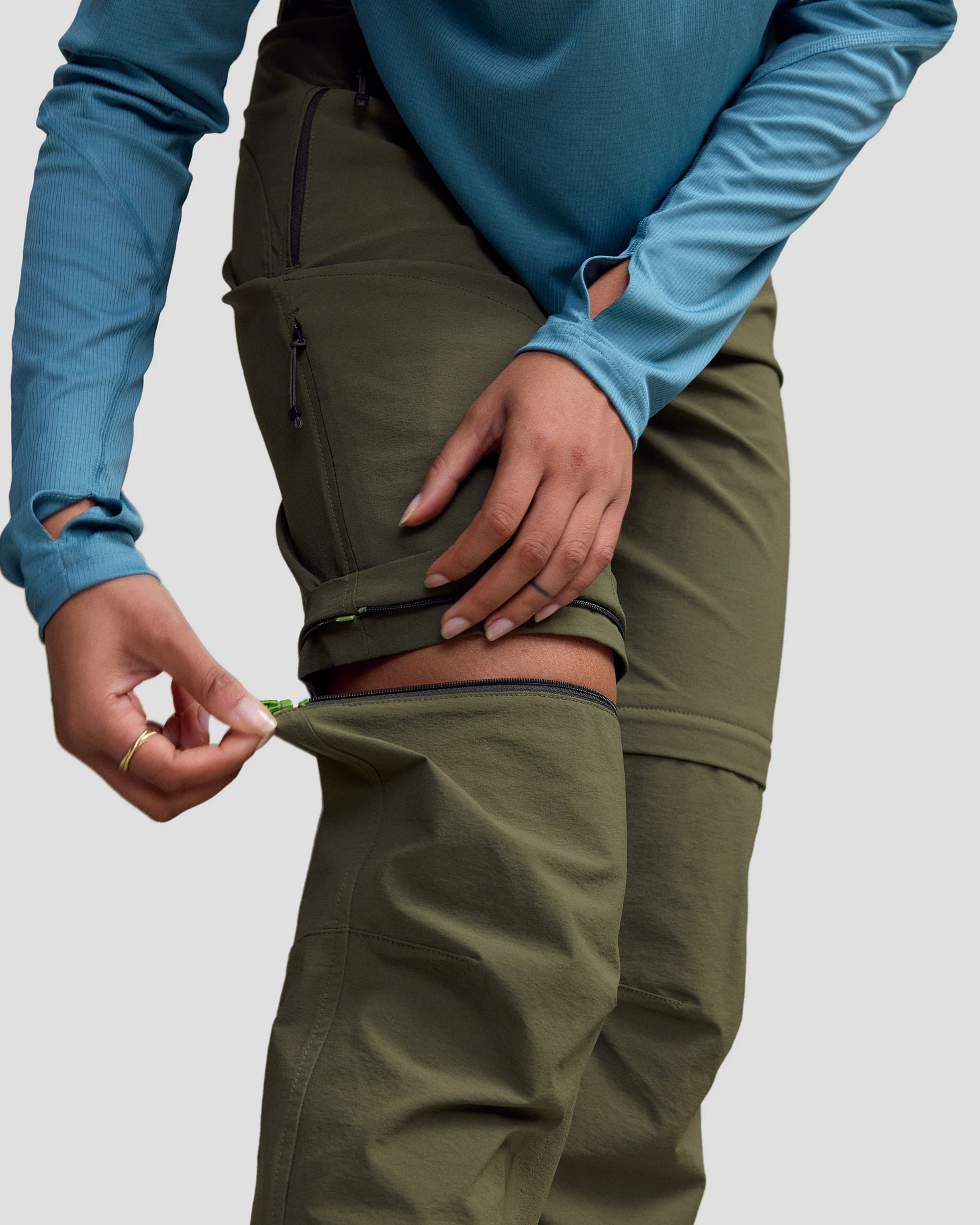 Women’s Ridge Convertible Pants - Light Moss - Image 6