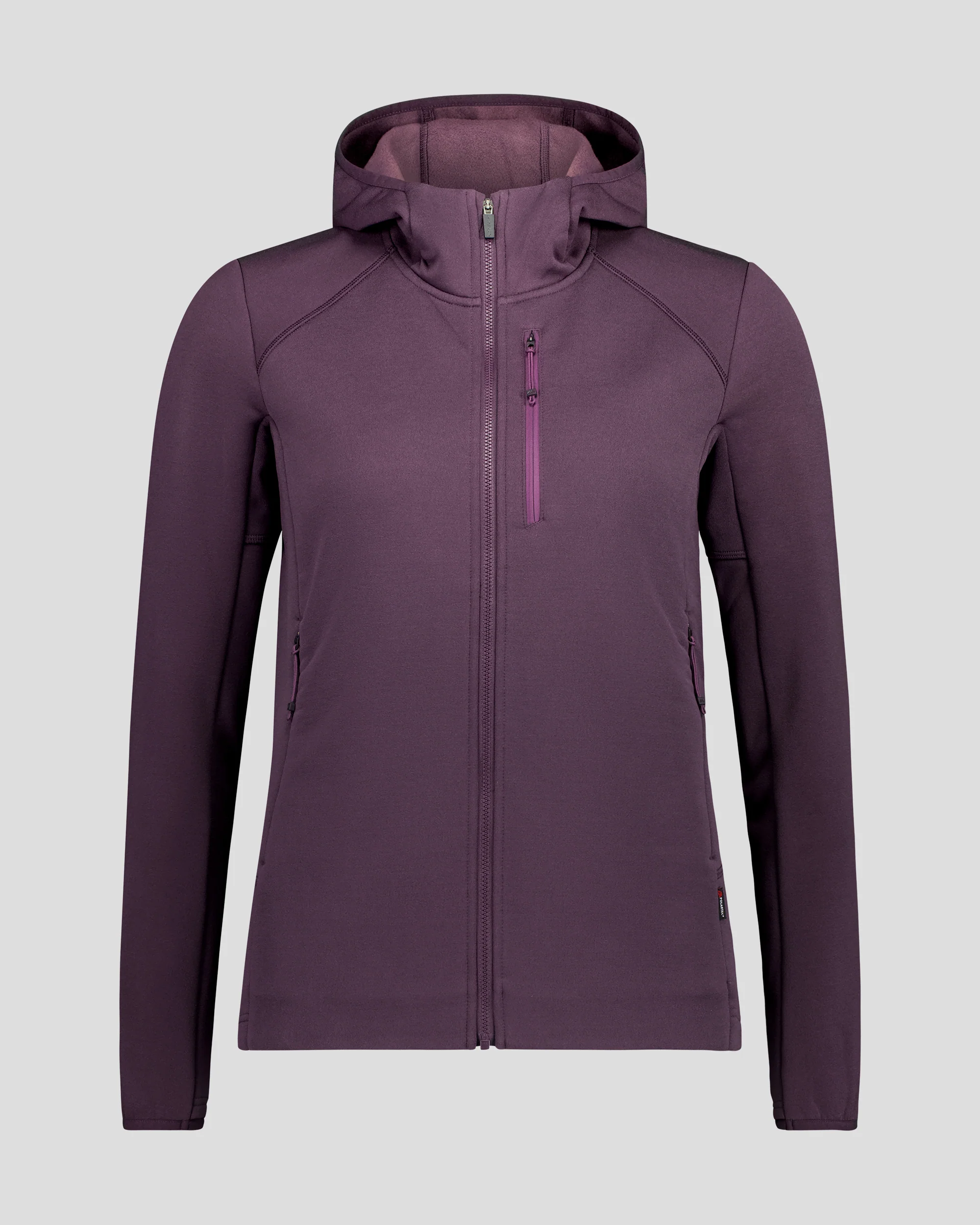Women's Ridge Power Stretch Fleece Hood Jacket - Jam - Image 4