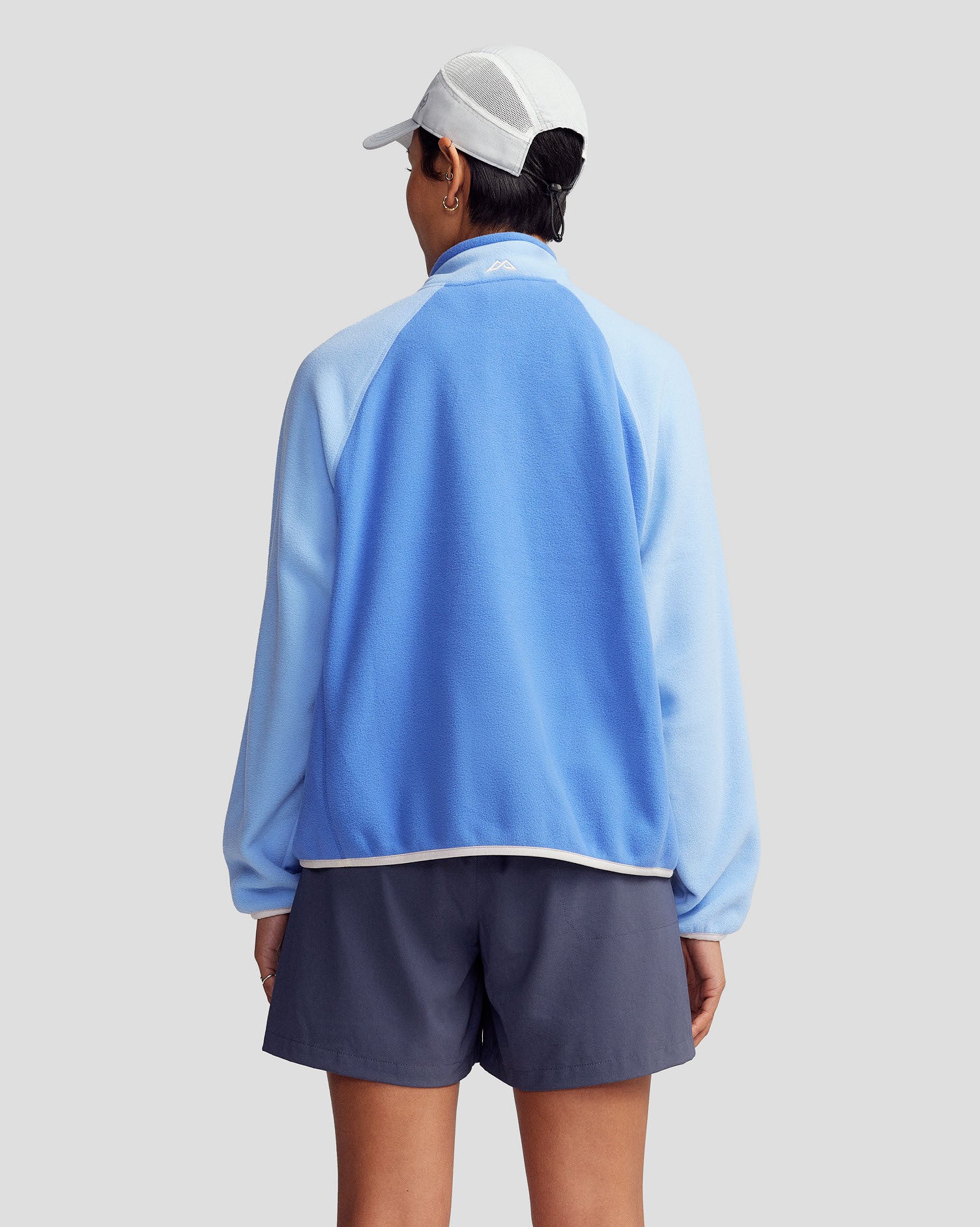 Women’s Trailhead Fleece Lightweight Pullover - Peri/Dark Peri - Image 4