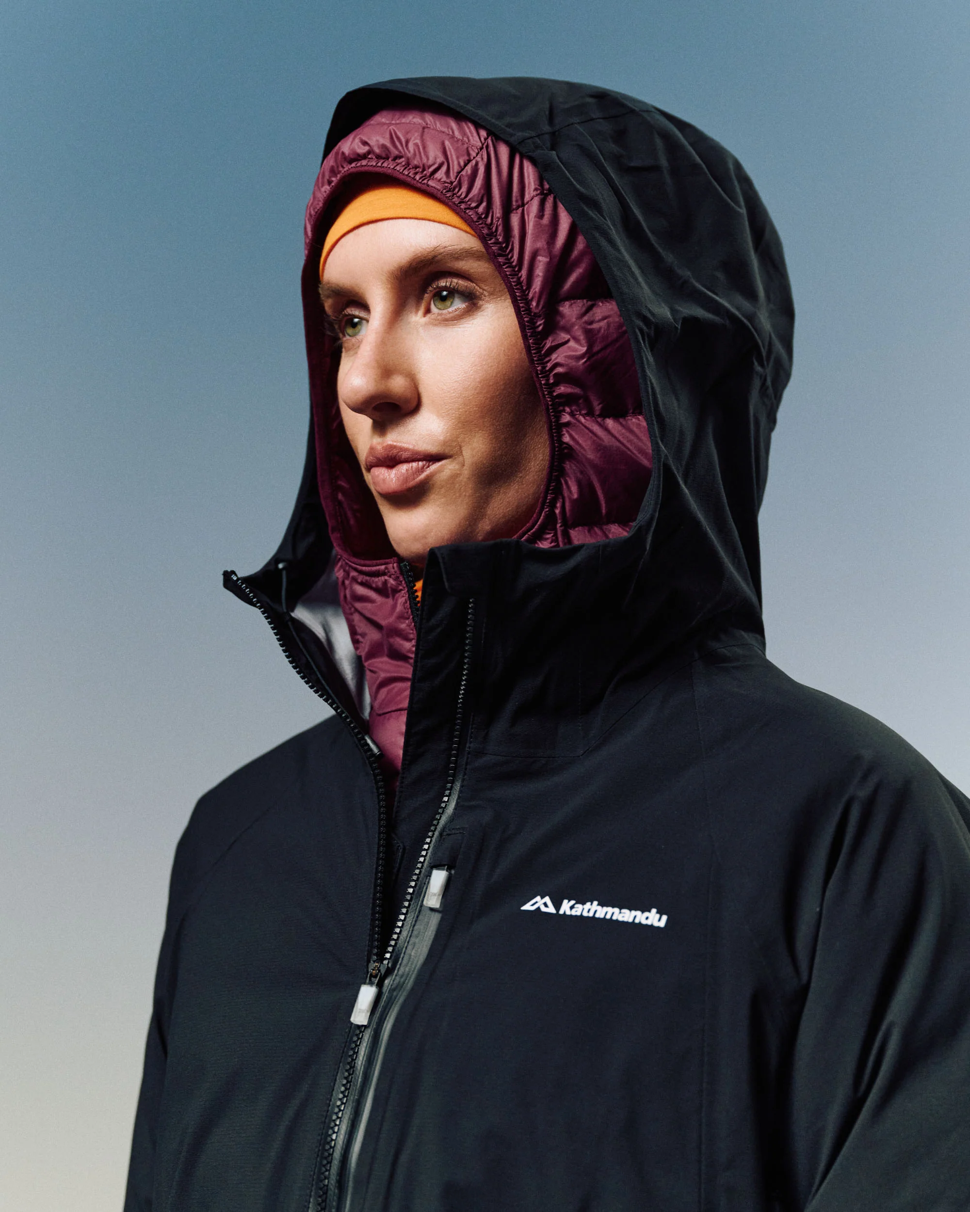 Women's XT Series Cordura 3L Rain Jacket - Black Stingray - Image 4