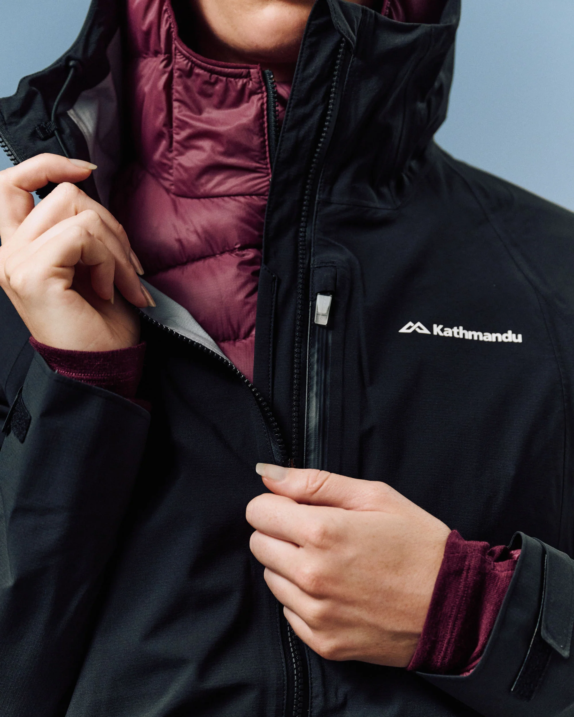 Women's XT Series Cordura 3L Rain Jacket - Black Stingray - Image 7