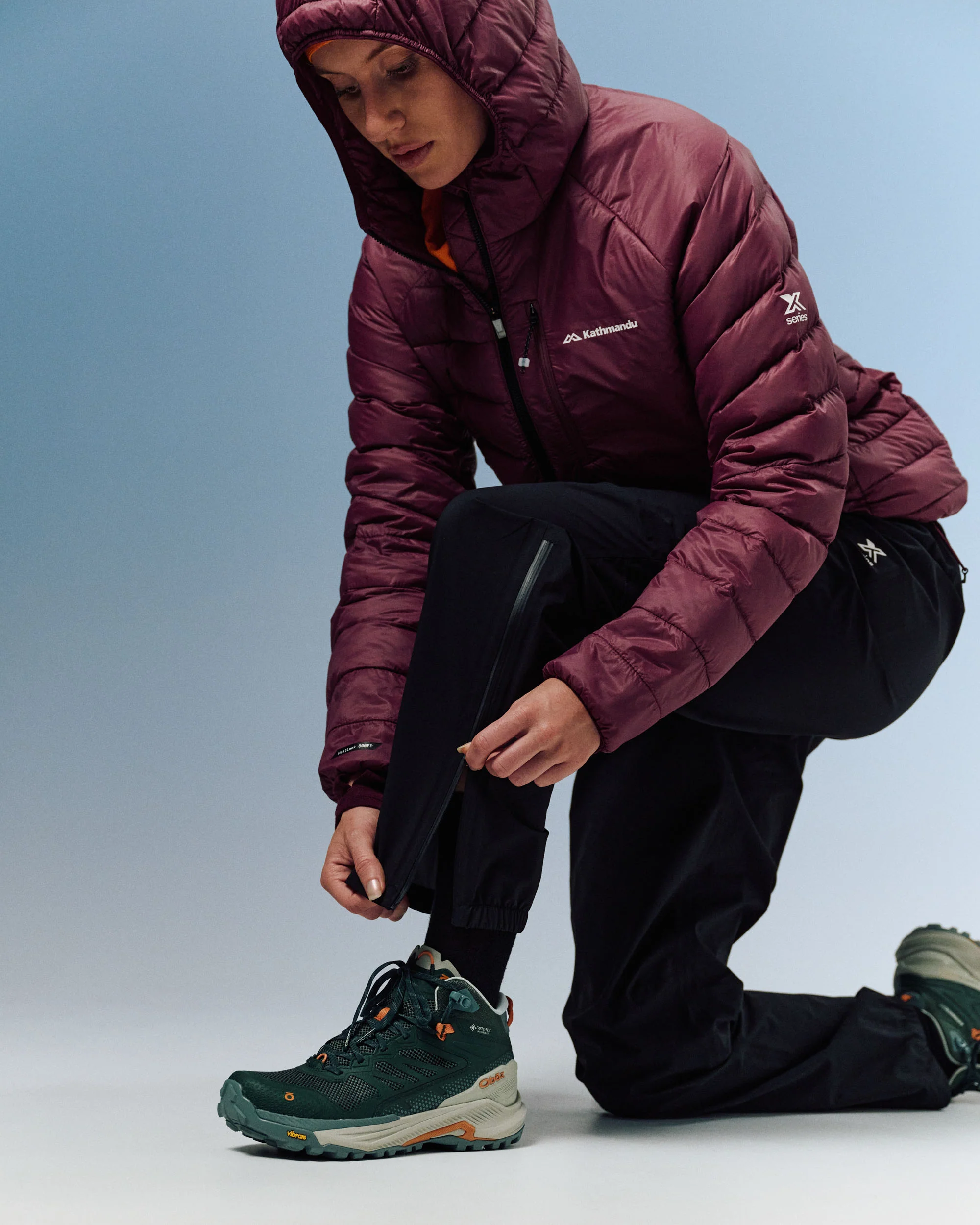 Women's XT Series Cordura 3L Rain Pant - Black Stingray - Image 4