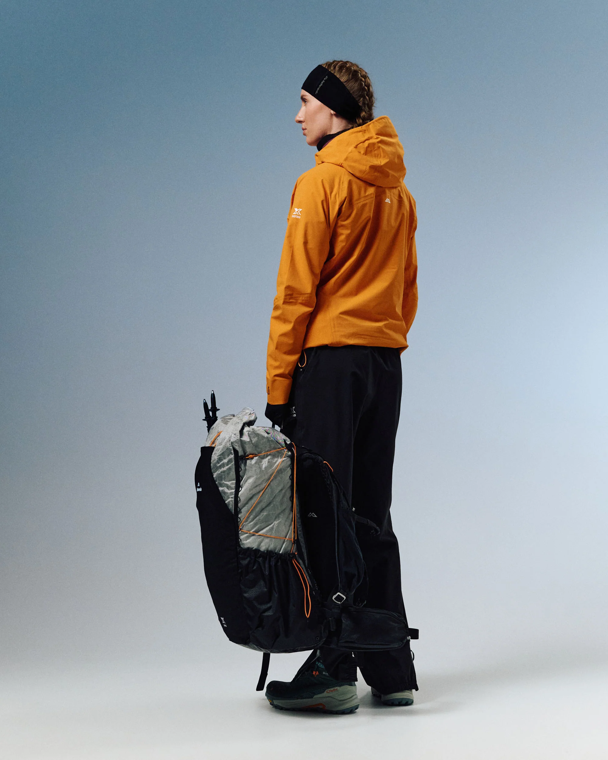 Women's XT Series Cordura 3L Rain Pant - Black Stingray - Image 5