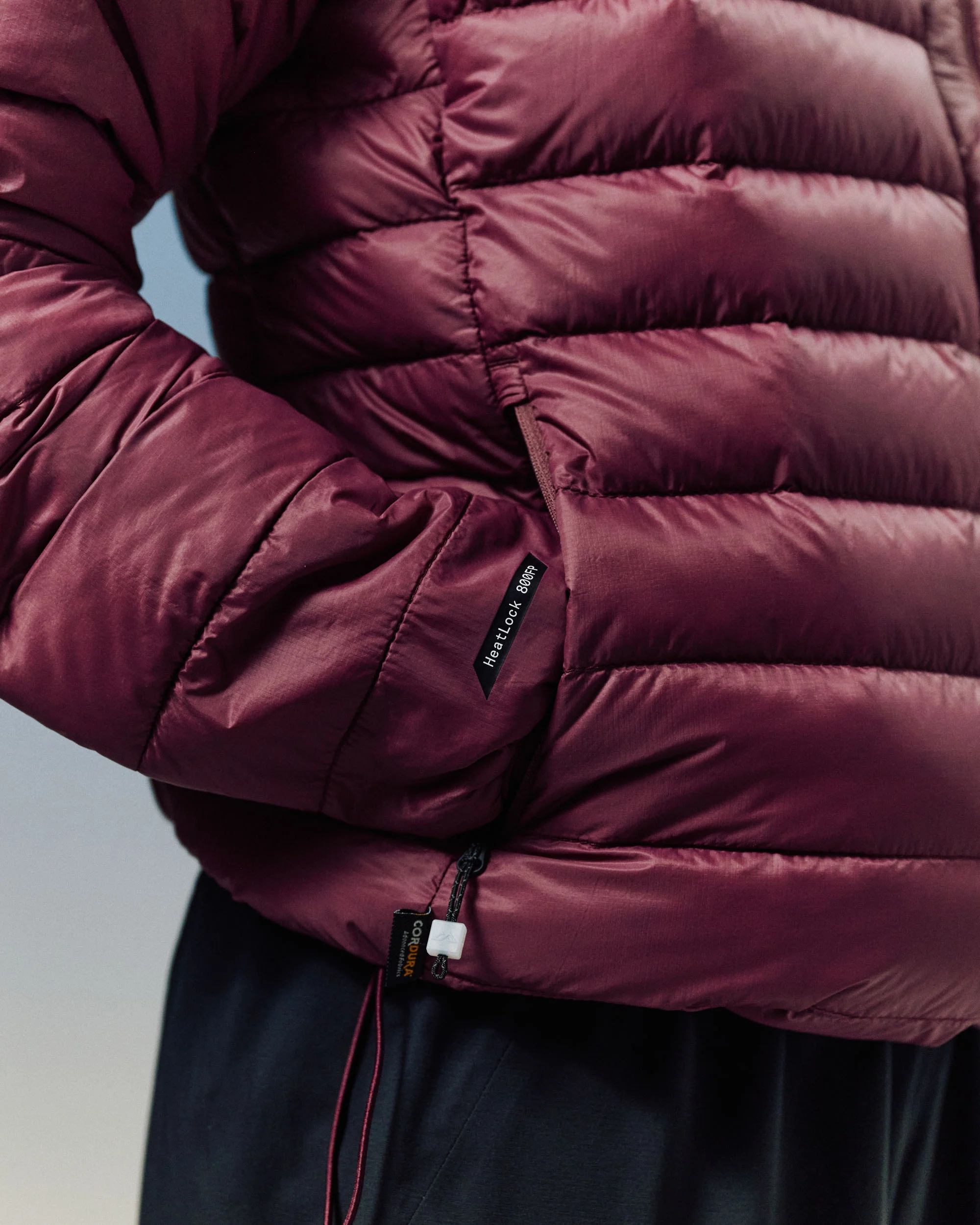 Women's XT Series Cordura LT Down Hooded Jacket - Mulberry - Image 4