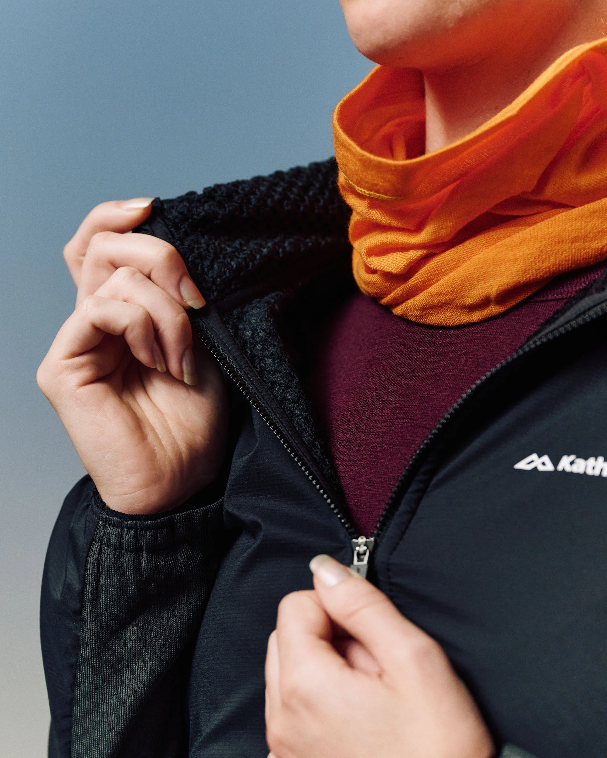 Women's XT Series Hybrid Octa Fleece Hood Jacket - Black Stingray - Image 4