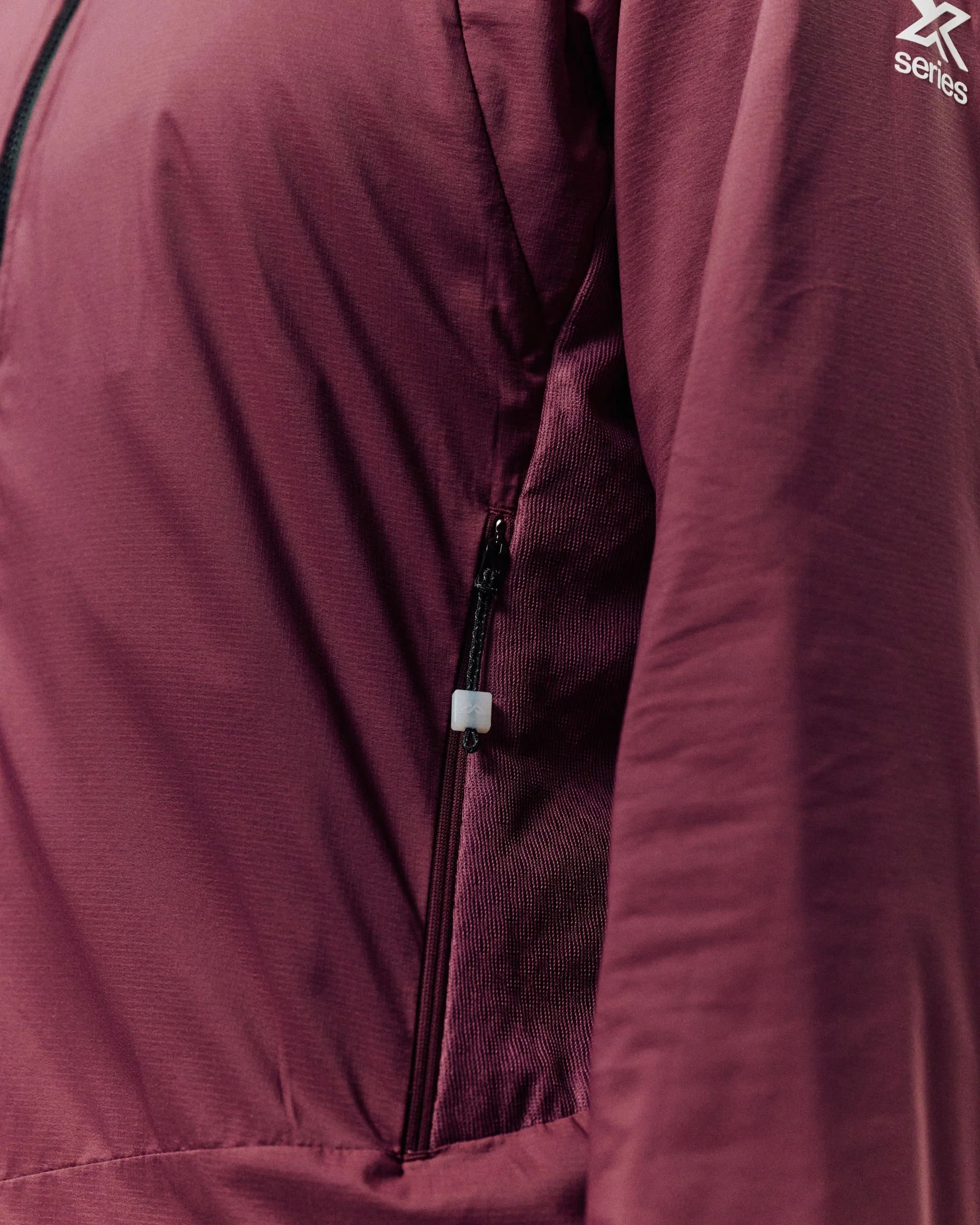 Women's XT Series Hybrid Octa Fleece Hood Jacket - Mulberry - Image 3