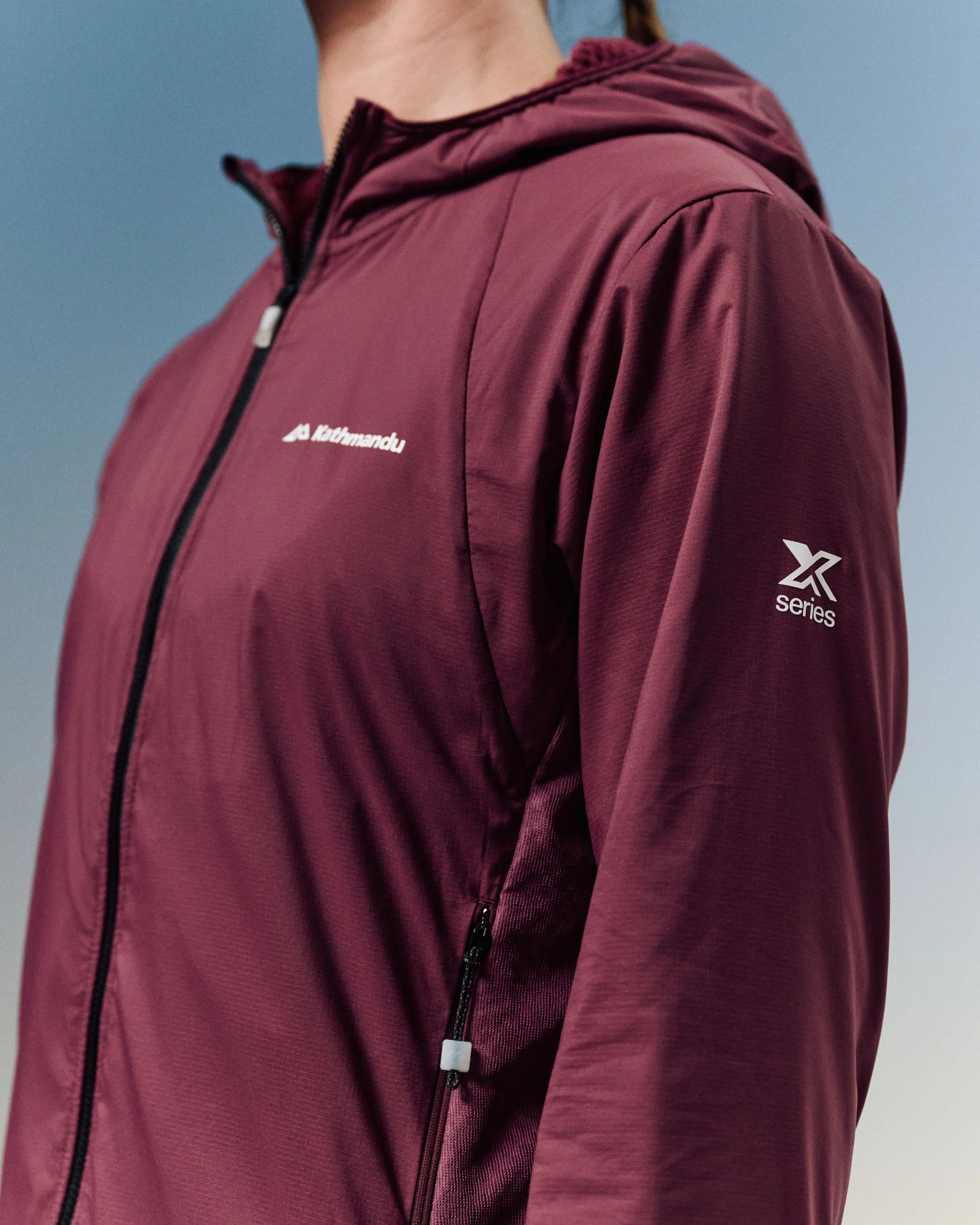 Women's XT Series Hybrid Octa Fleece Hood Jacket - Mulberry - Image 4